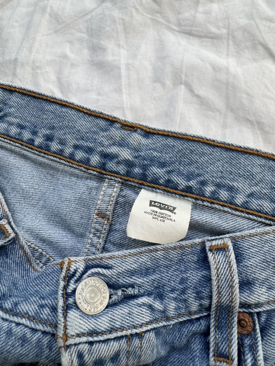Levi's Vintage 90s Faded Acid Washed Levis 501 Jeans Perfect Wear Size US 34 / EU 50 - 3 Thumbnail