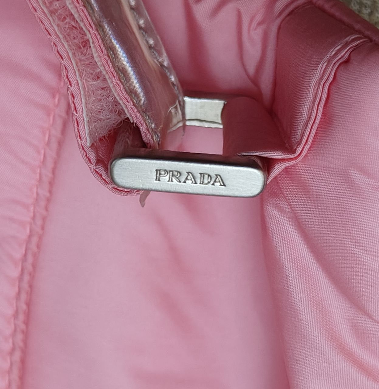 Prada Prada Pink Mini Nylon Backpack Size ONE SIZE - 9 Thumbnail