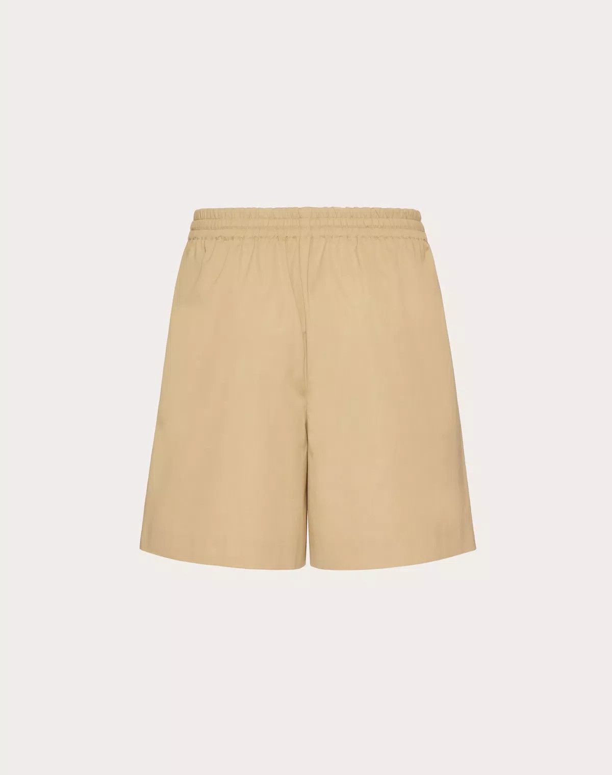 Valentino oc11z0725 Cotton Popeline Bermuda Shorts in Beige Size US 30 / EU 46 - 2 Thumbnail