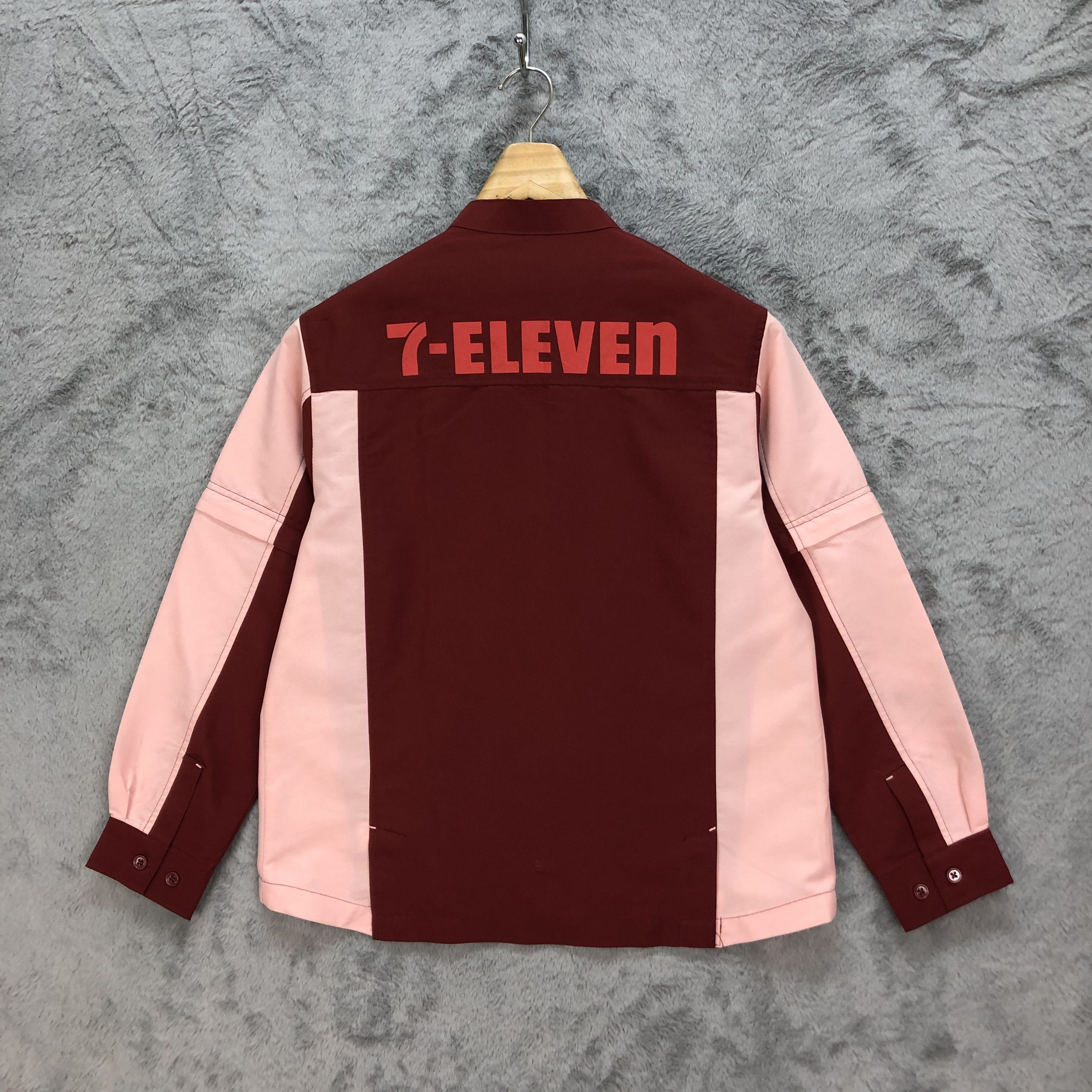 Japanese Brand 7-ELEVEN Detachable Sleeve Uniform Jacket #5455-191 Size S / US 4 / IT 40 - 13 Thumbnail