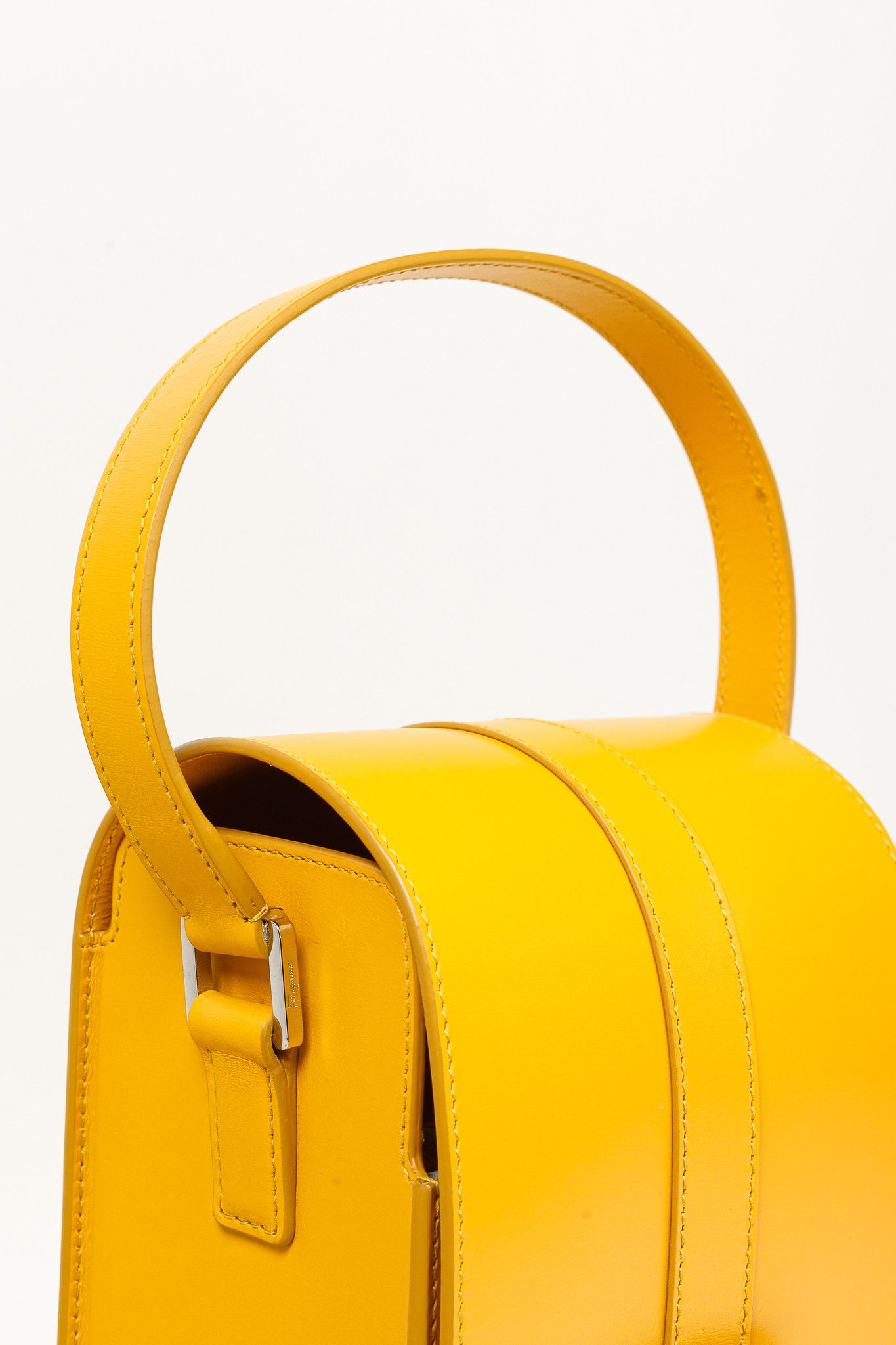 Salvatore Ferragamo Salvatore Ferragamo Leather Long Structured Crossbody Bag Size ONE SIZE - 8 Thumbnail