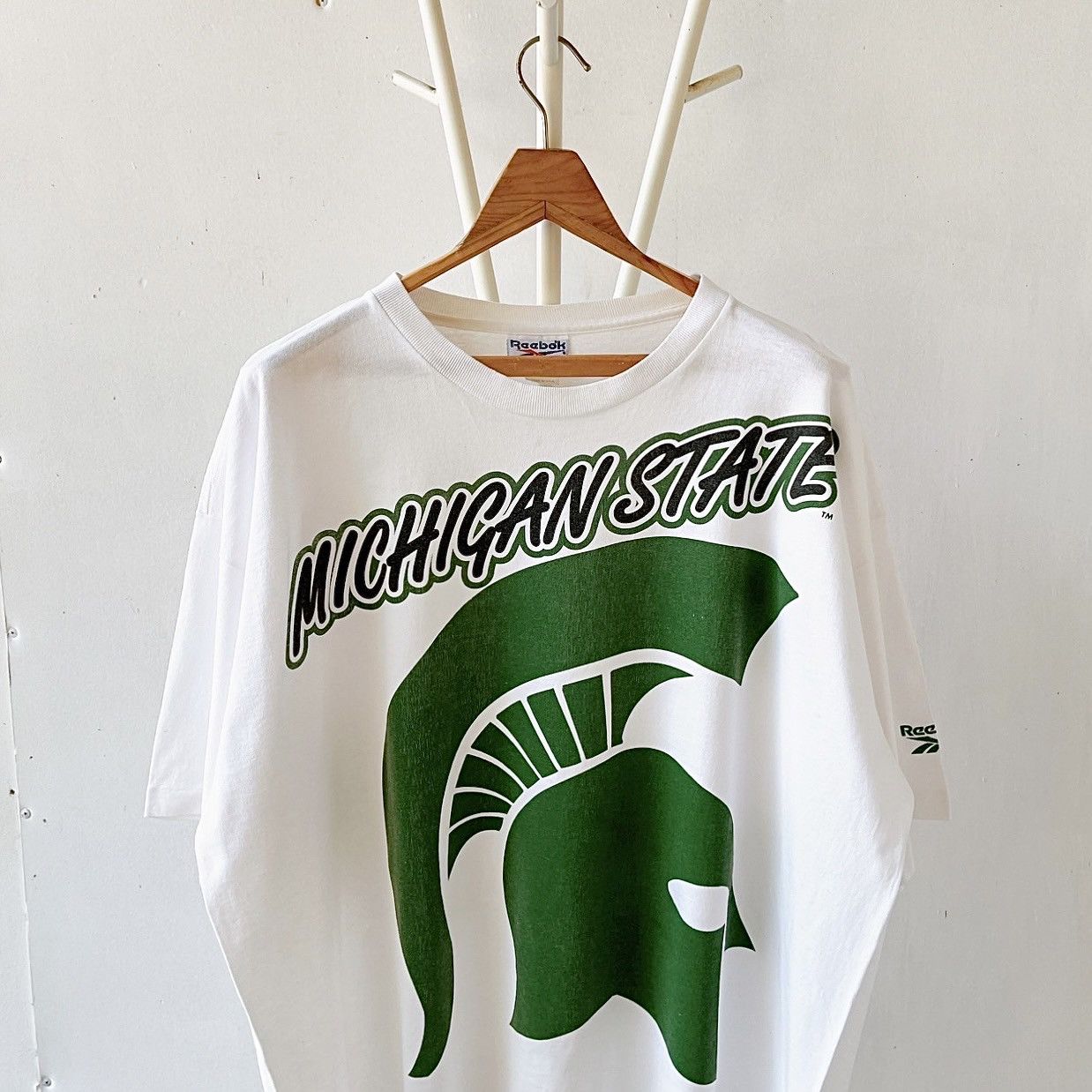Reebok 90s Michigan State University MSU Spartans t-shirt/ XXL Size US XXL / EU 58 / 5 - 3 Thumbnail
