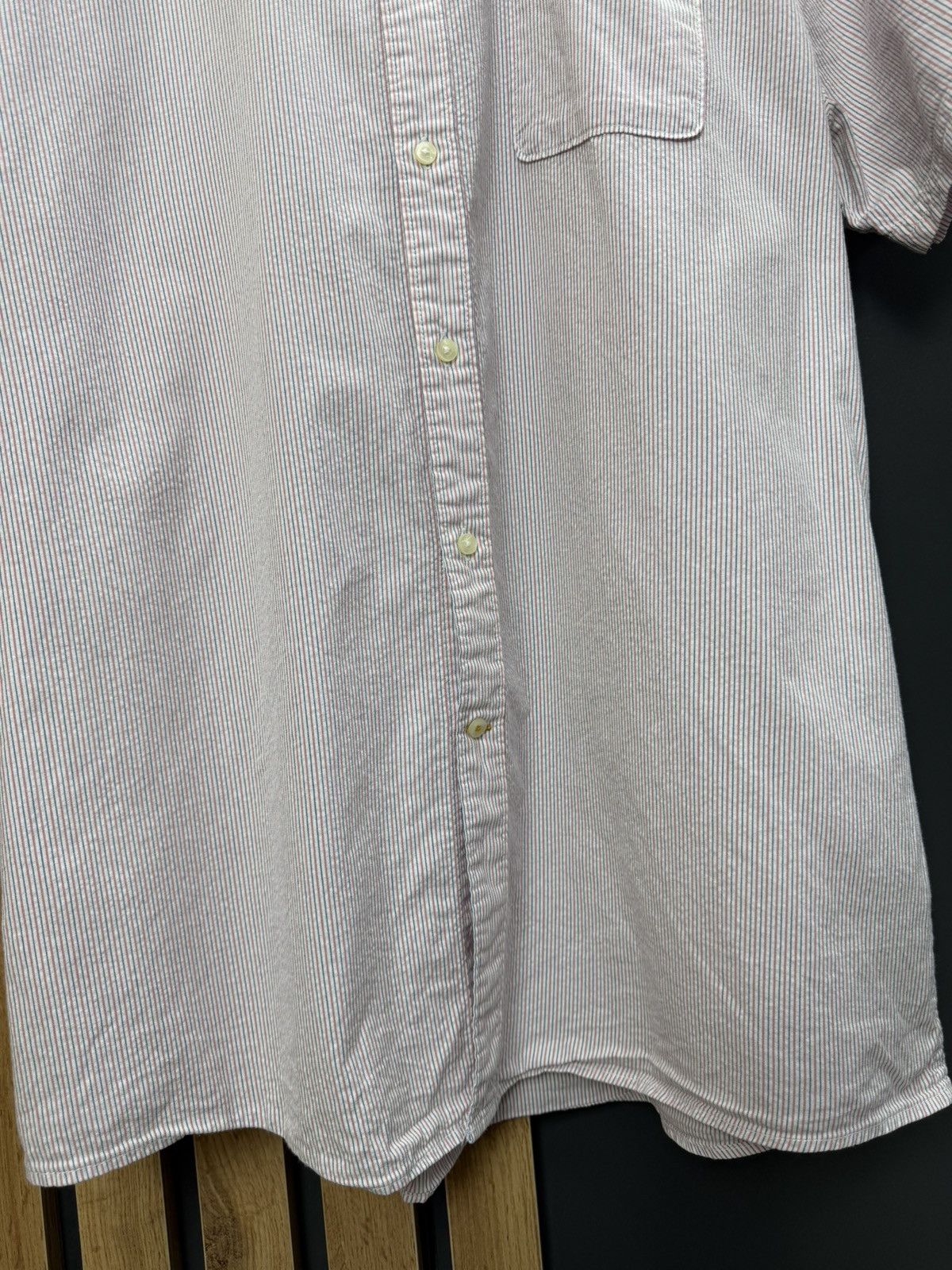 Barbour Barbour Men’s Seersucker Tailored Fit Short Sleeve Shirt Size US L / EU 52-54 / 3 - 6 Thumbnail