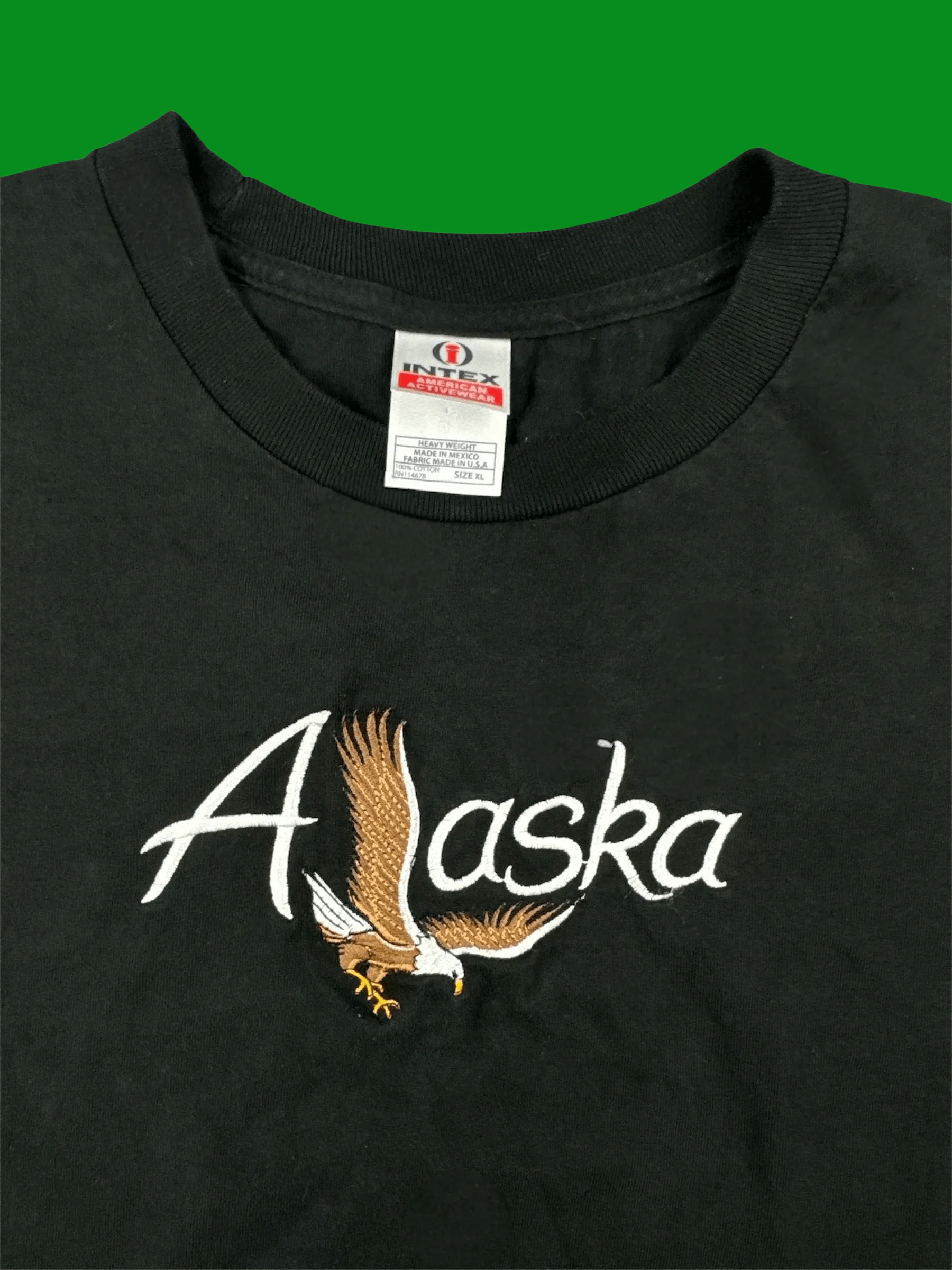 Vintage VTG Alaska Heavy Duty Intex embrodied American Eagle Logo Size US XL / EU 56 / 4 - 2 Thumbnail
