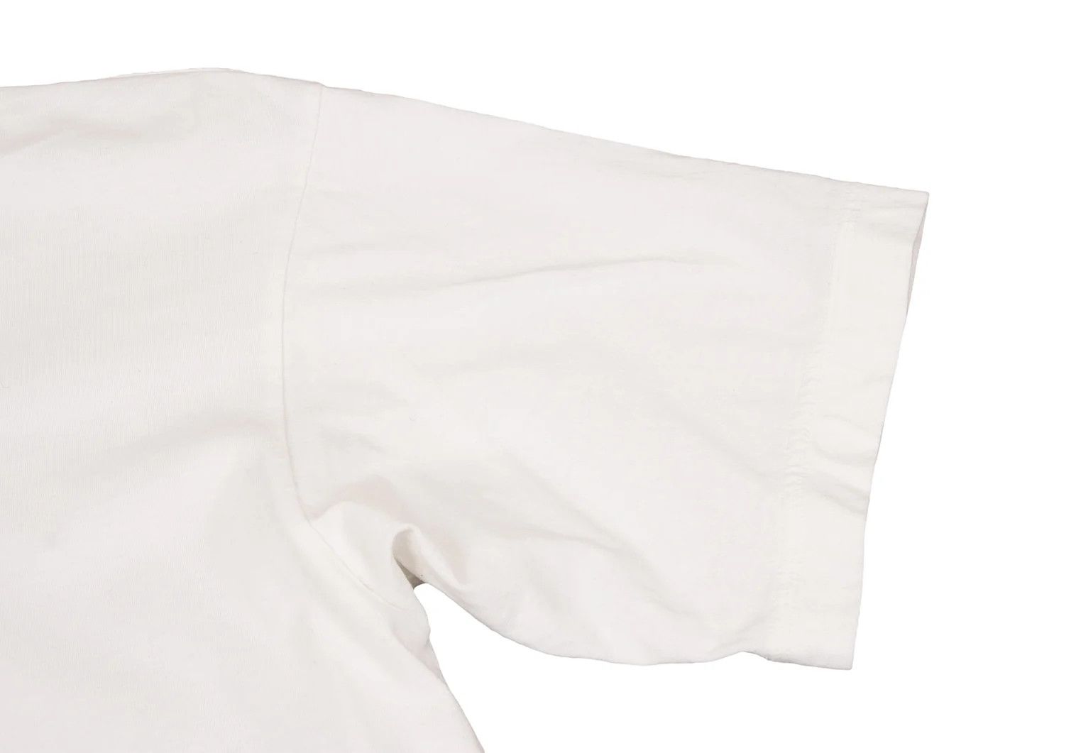 Issey Miyake Cotton Basic Short Sleeve T-Shirt in Off White Size US S / EU 44-46 / 1 - 6 Thumbnail