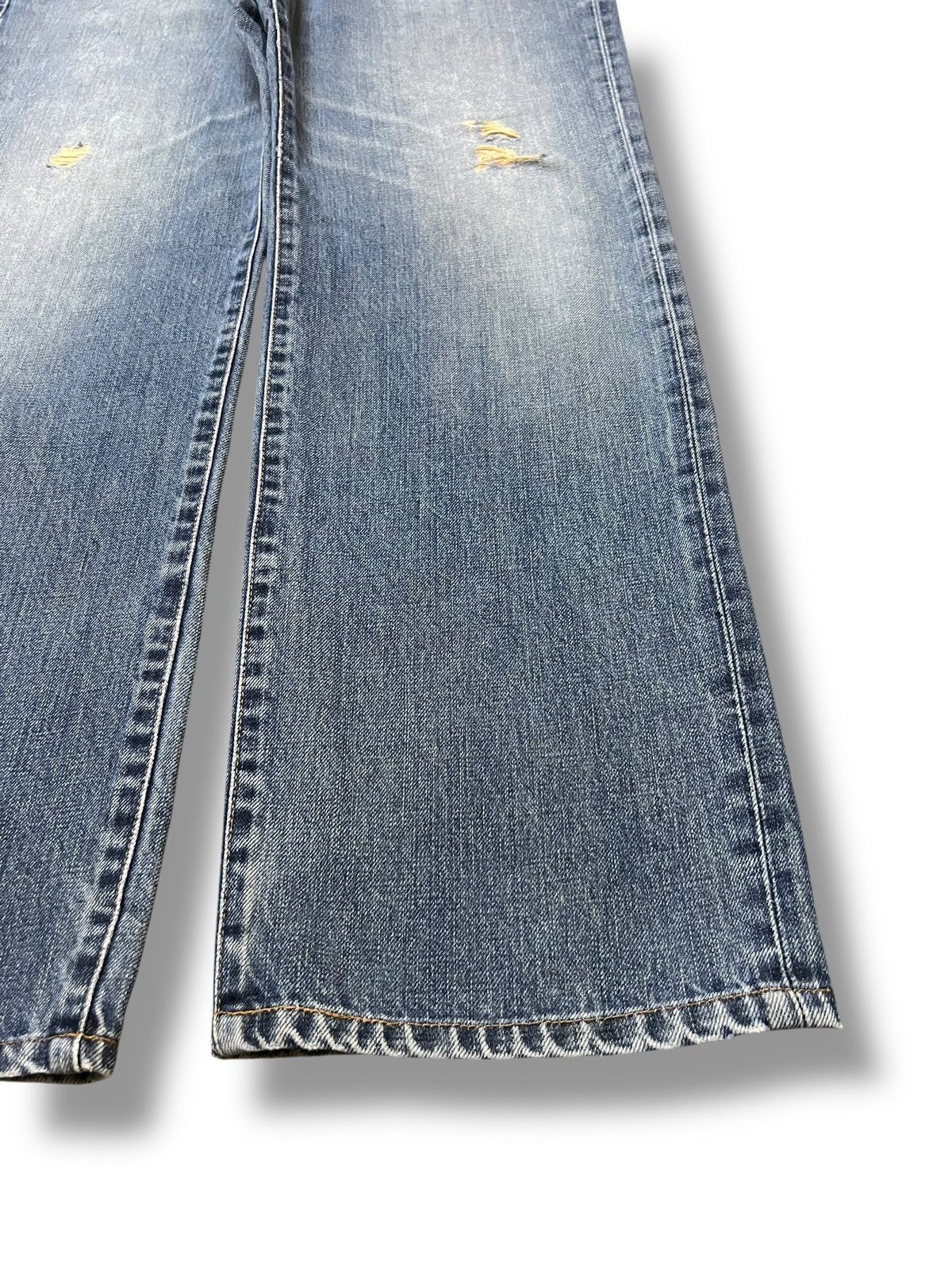 Edwin Vintage Edwin 503z Japan Faded, Distressed, Loose Fit Jeans Size US 33 - 7 Thumbnail