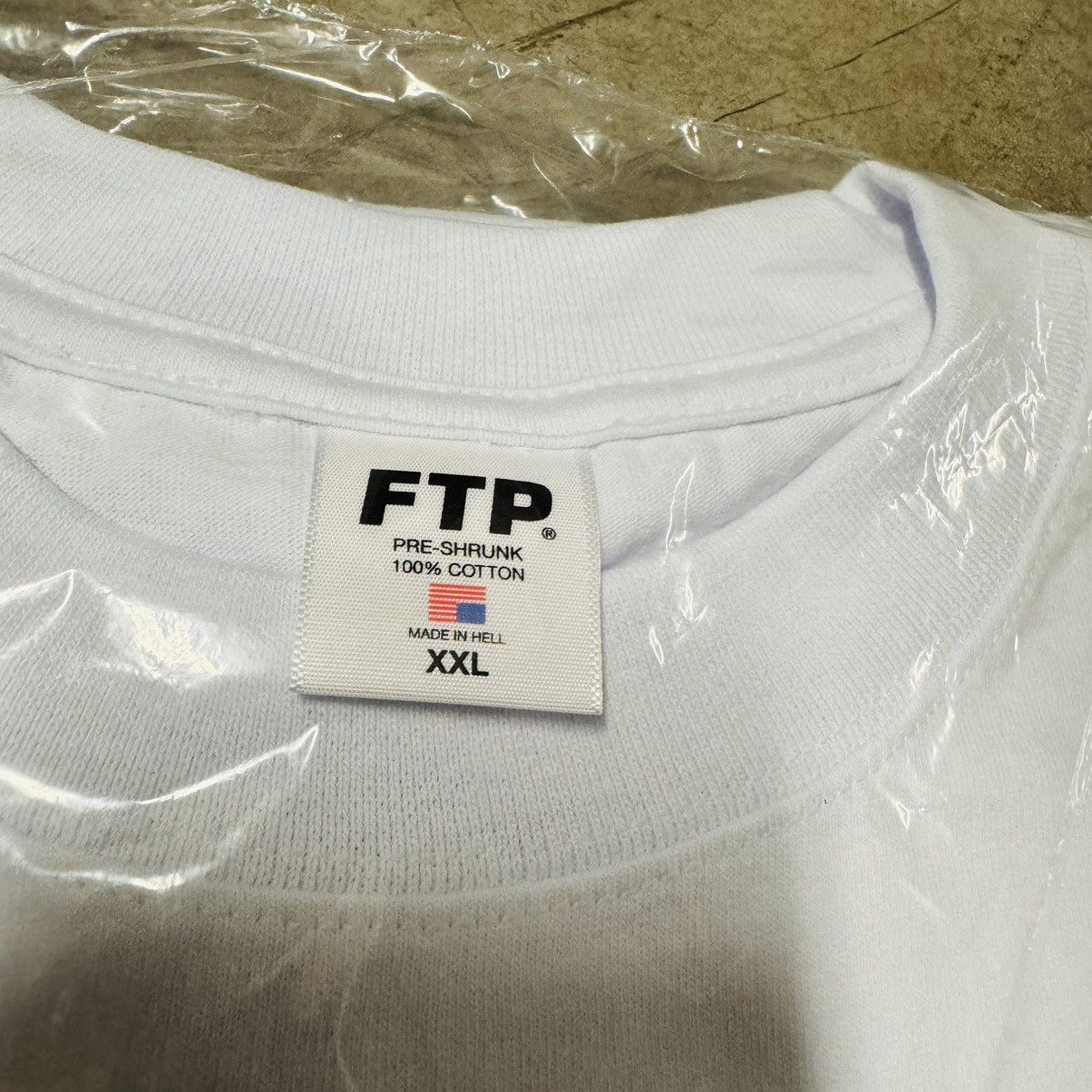 Fuck The Population FTP SLAP LOGO TEE (WHITE XXL) Size US XXL / EU 58 / 5 - 3 Thumbnail