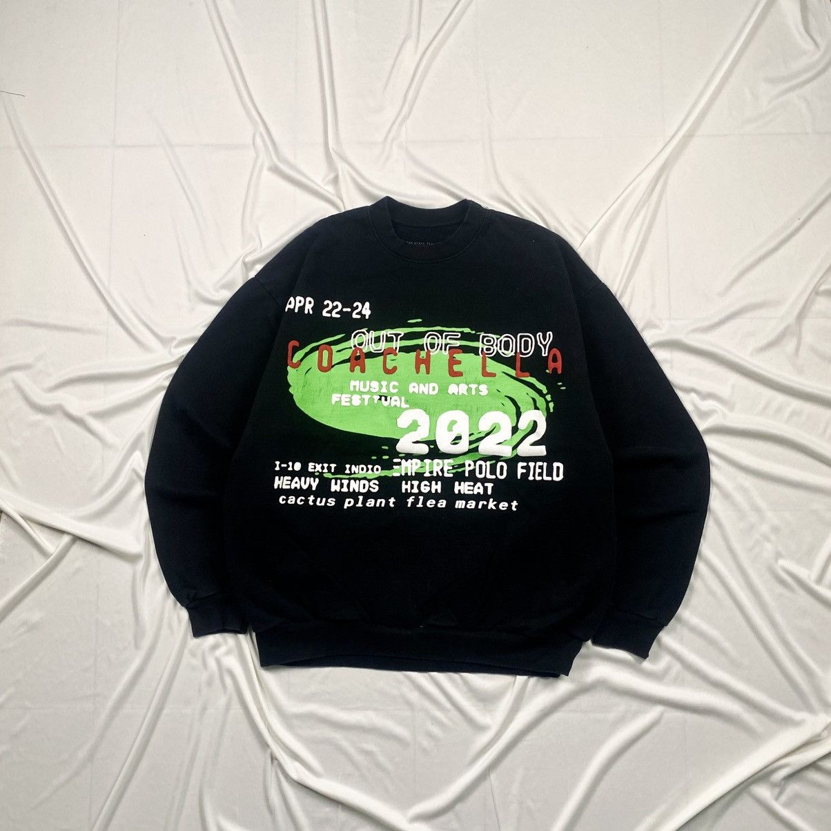 Cactus Plant Flea Market 2022 Coachella Festival Tour Crewneck Size US XL / EU 56 / 4 - 1 Thumbnail