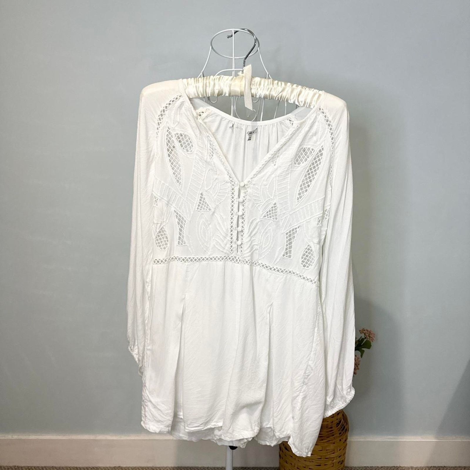 O'Neill Stunning vintage y2k white milkmaid romper Size 32" / US 10 / IT 46 - 1 Thumbnail