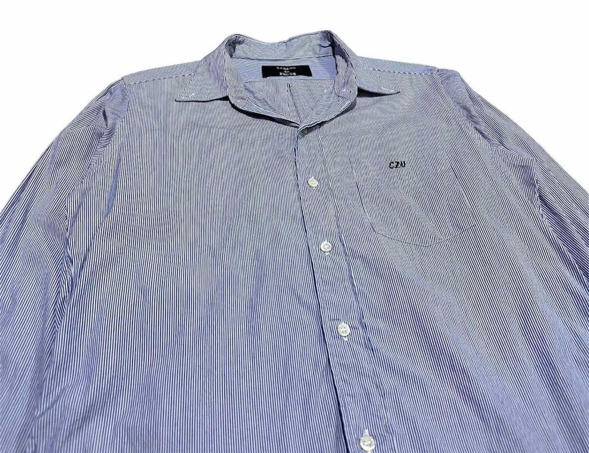 Issey Miyake 🔥Vintage Cabane De Zucca Issey Miyake Striped Shirt Ls Size US M / EU 48-50 / 2 - 2 Thumbnail