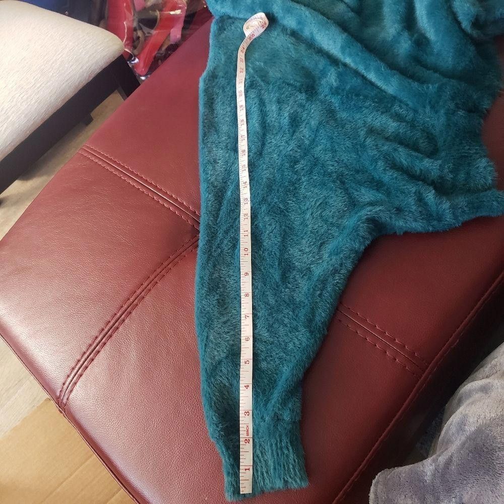 Designer CT1289a Free People Ladies Button Down Teal Sweater. Large Size L / US 10 / IT 46 - 11 Thumbnail