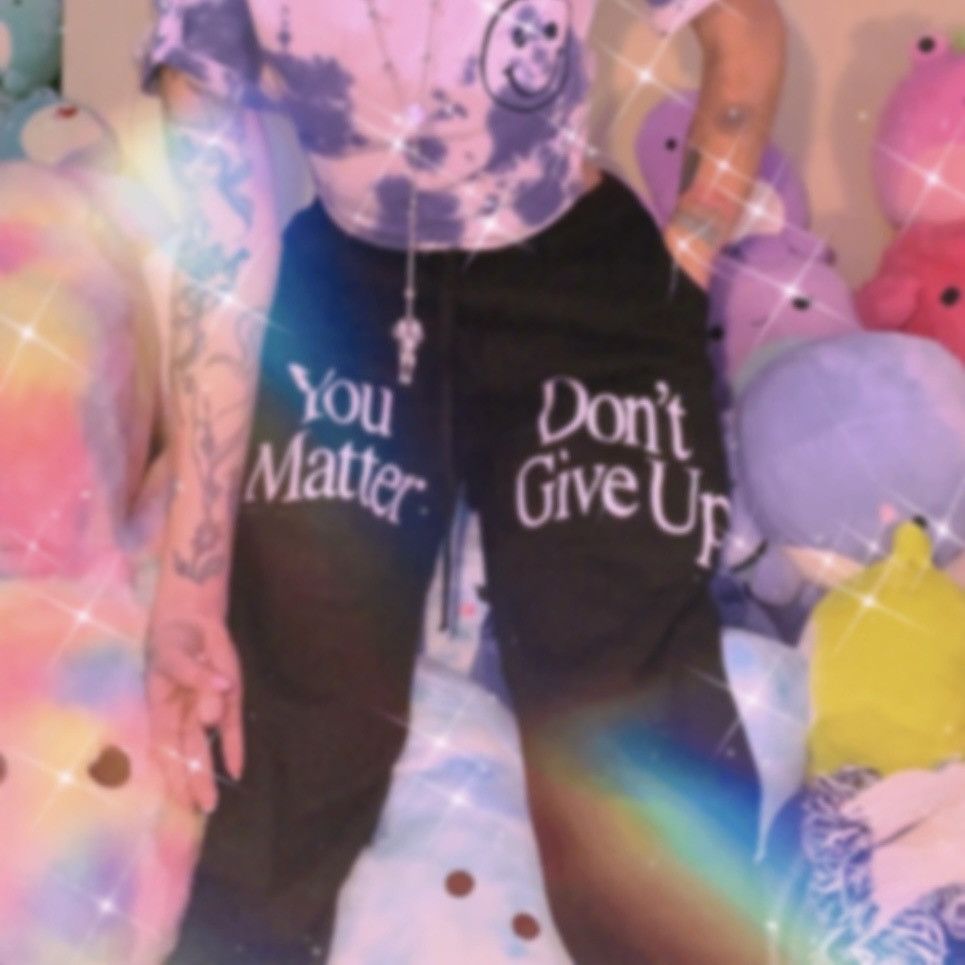 Death Grips × Praying Praying Don't Give Up Sweats Washed Black XL Size 36" / US 14 / IT 50 - 6 Thumbnail