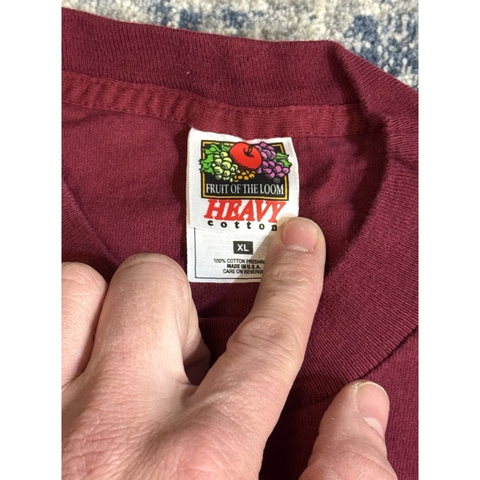 Fruit Of The Loom VINTAGE Terror Wheel 1994 ICP Call Me The Dead Body Man T Shirt XL Maroon Size US XL / EU 56 / 4 - 5 Thumbnail