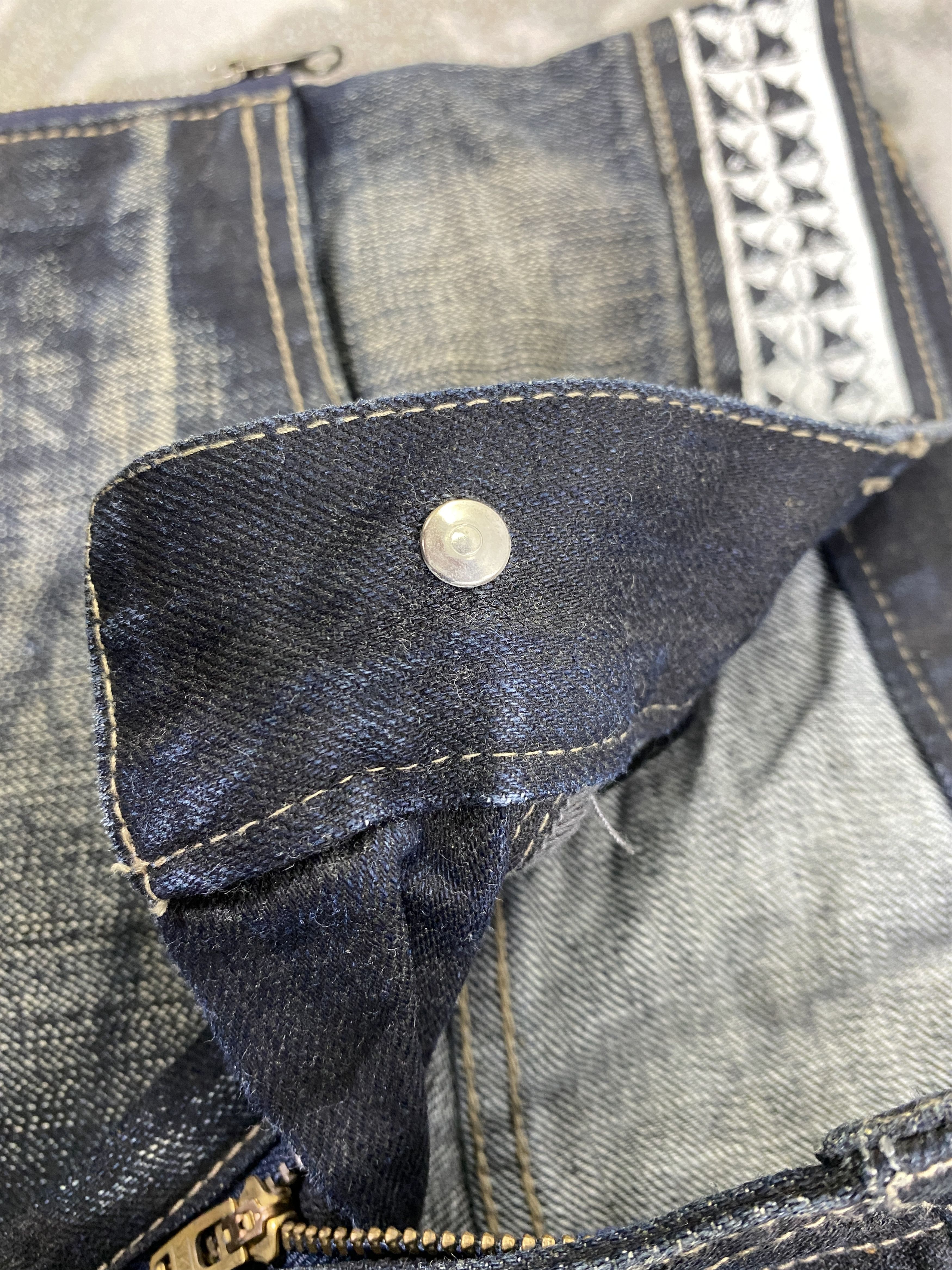 Le Grande Bleu (L.G.B.) Vintage PPFM Jeans 32x28 lgb style Denim - JN2604 Size US 32 / EU 48 - 7 Thumbnail