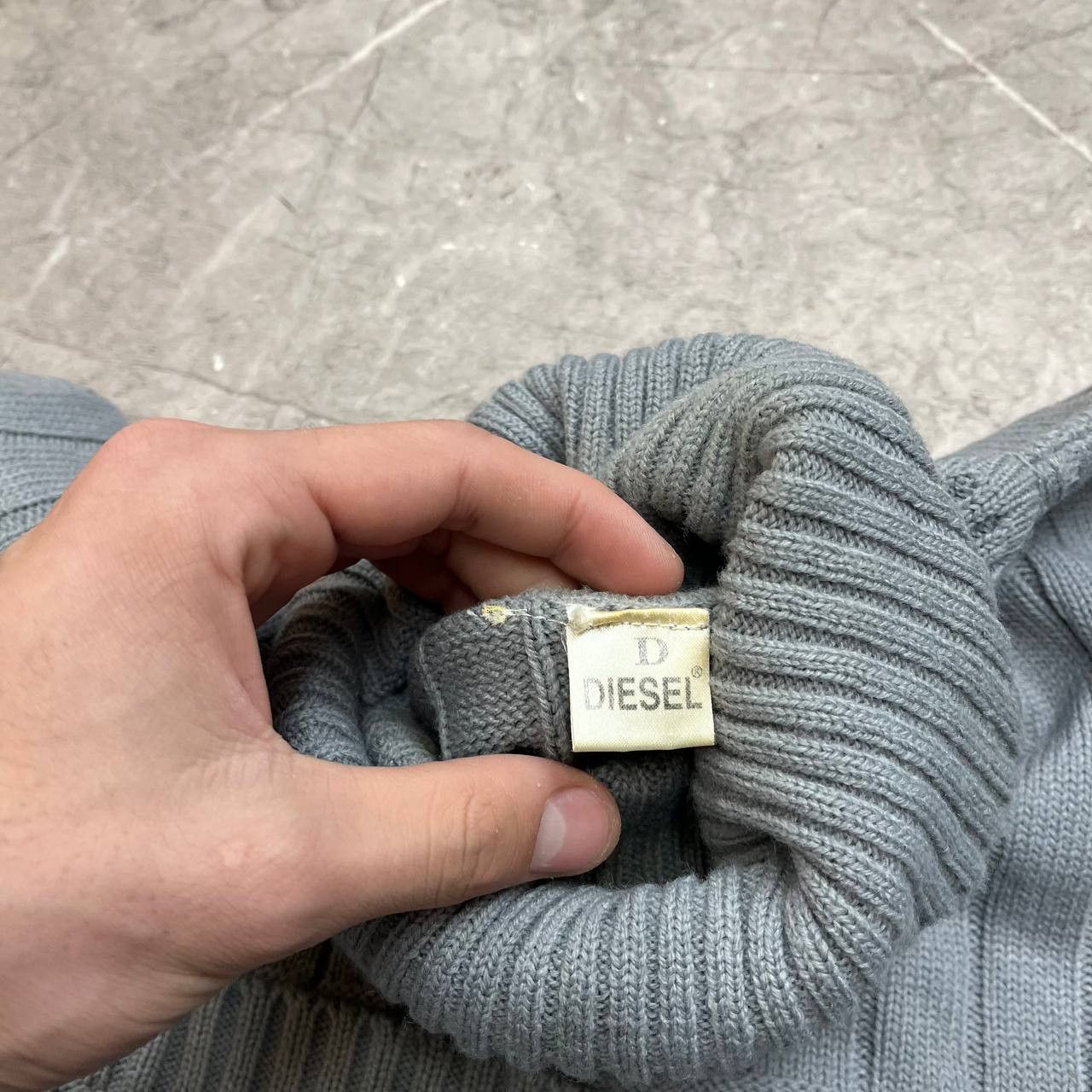 Diesel Diesel Big Logo Sweater Sweatshirt Knitwear Knitting Vintage Size US XL / EU 56 / 4 - 7 Thumbnail
