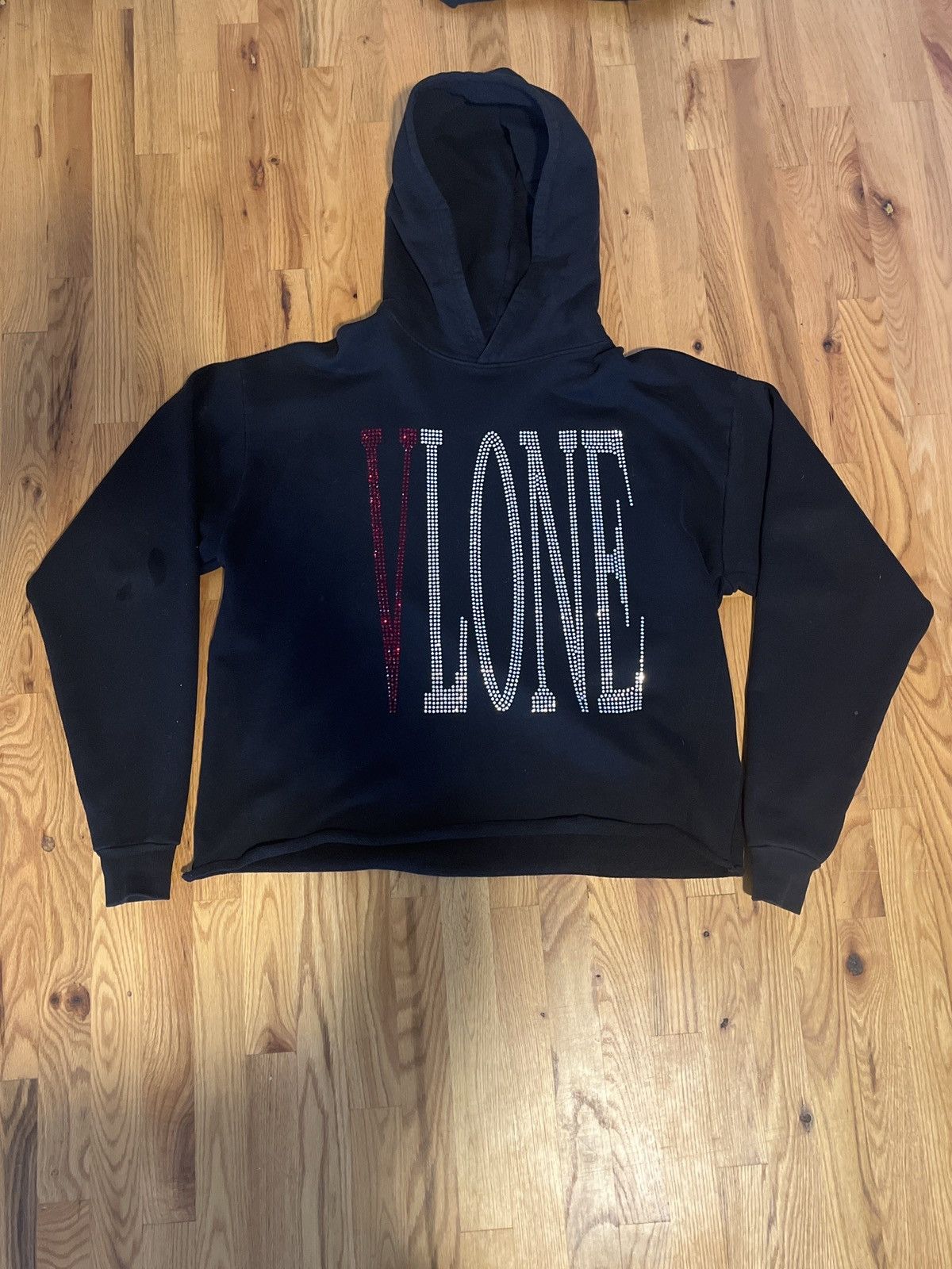 Rhinestone vlone hoodie sale