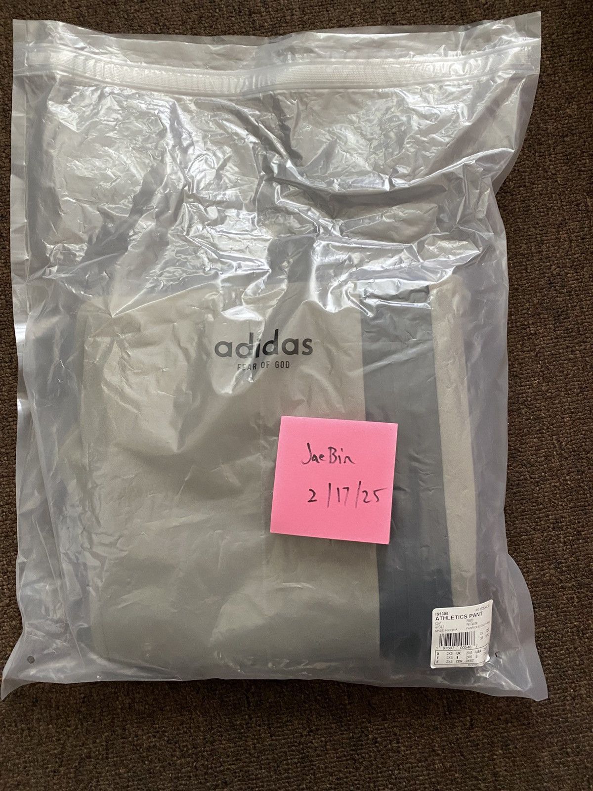 Adidas × Fear of God Fear of God Athletics Clay Relaxed Suede Fleece Pants XXS Size US 29 - 7 Thumbnail