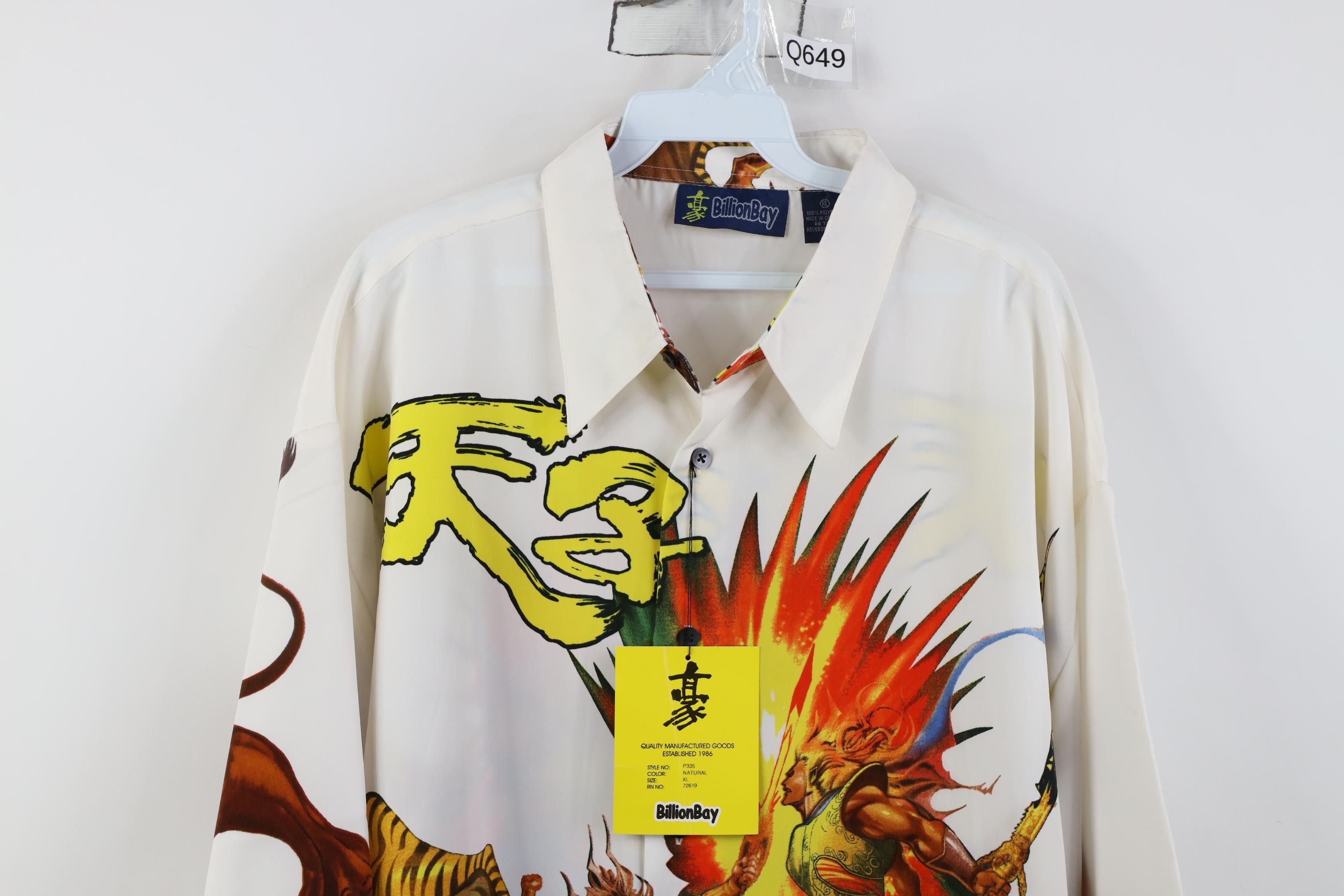 Vintage Deadstock Vintage 90s Y2K Streetwear Comic Warrior Shirt Size US XL / EU 56 / 4 - 2 Thumbnail