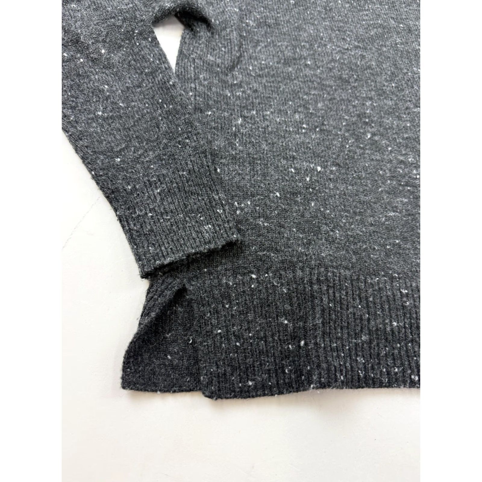 Madewell Madewell Sweater Womens XS Gray Mock Neck Speckled Chest Pocket Knit Pullover Womens Size XS / US 0-2 / IT 36-38 - 2 Thumbnail