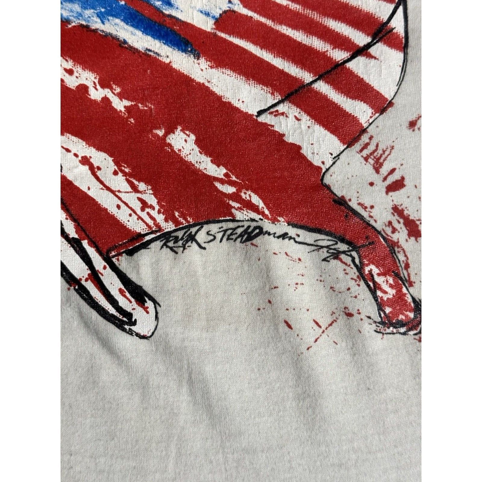 Vintage VINTAGE National 80s Where The Buffalo Roam T Shirt XL Men White Cotton Graphic Print Crew Neck Long Sleeve Logo Movie Band Art Womens? Size US XL / EU 56 / 4 - 5 Thumbnail