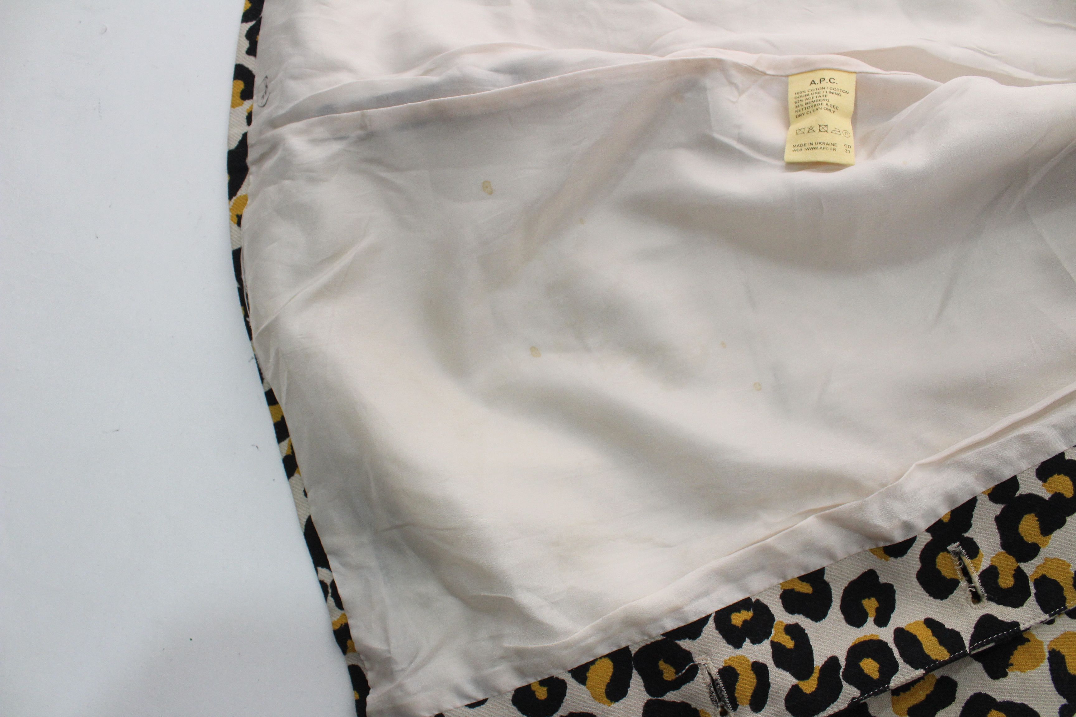 A.P.C. APC Leopard Print Jacket Blazer Size 38 Vintage Size XS / US 0-2 / IT 36-38 - 11 Thumbnail