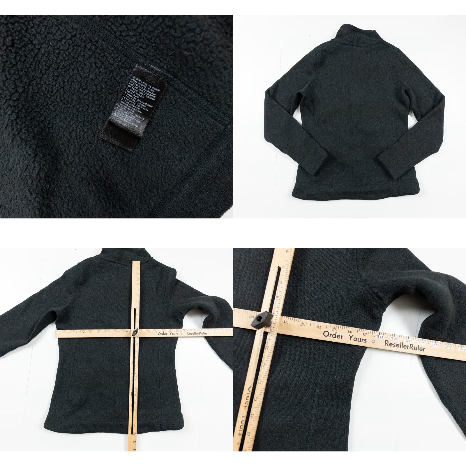 The North Face The North Face Women’s Canyon Flats Fleece Jacket Small Black Casual Outdoor Mid-Length Zip Full Zip Embroidered Logo fittings: None Size S / US 4 / IT 40 - 8 Thumbnail