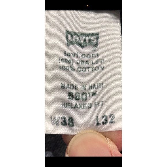 Levi's Levi Strauss 550 Relaxed Fit Jeans Mens W38 L32 Blue Denim S Size US 38 / EU 54 - 9 Thumbnail