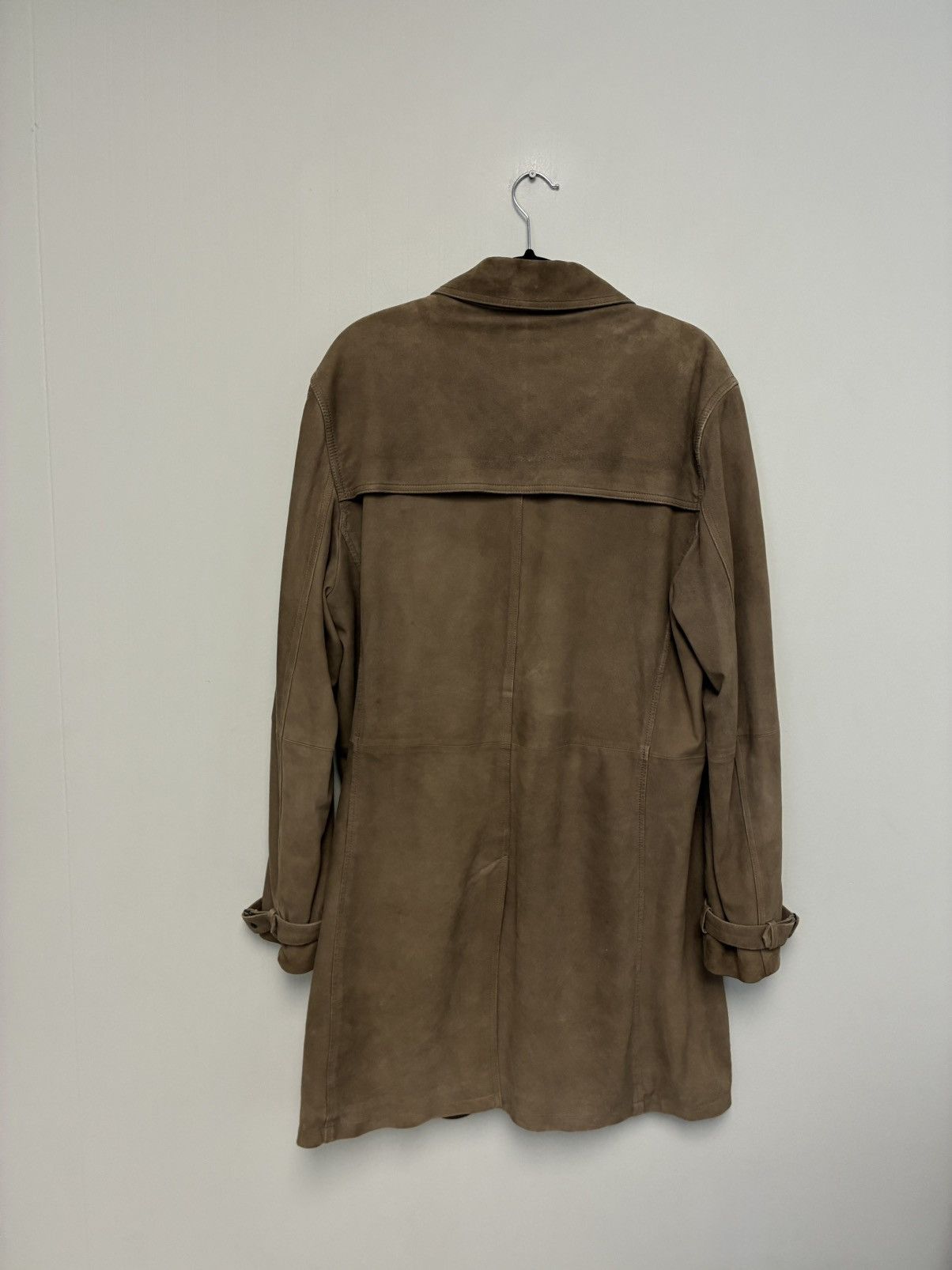 John Varvatos Goat Suede Trench Coat Jacket EU 52 USA 42 Size US L / EU 52-54 / 3 - 8 Thumbnail