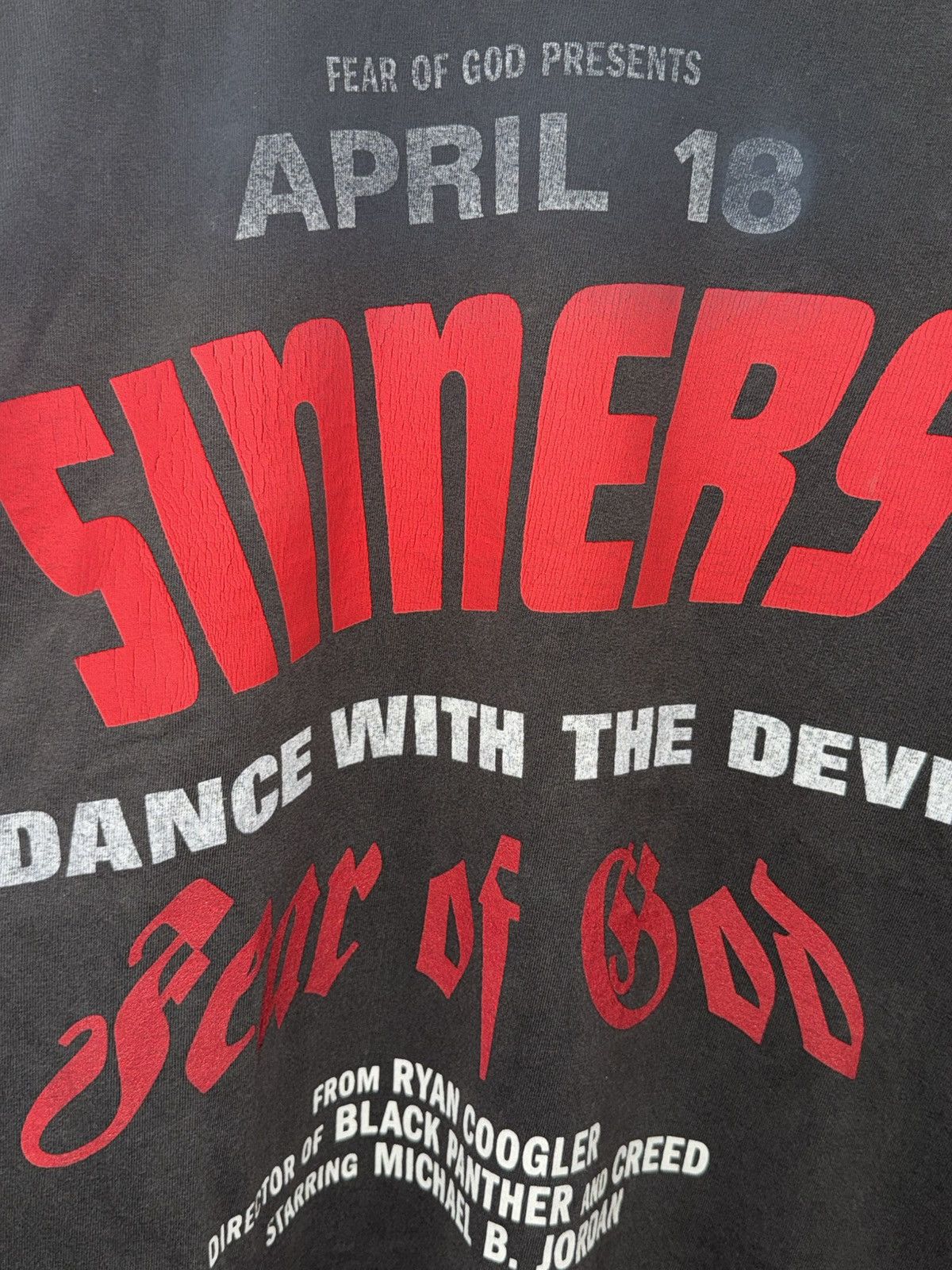 Fear of God Fear of God Sinners T-Shirt Size Medium Size US M / EU 48-50 / 2 - 6 Thumbnail