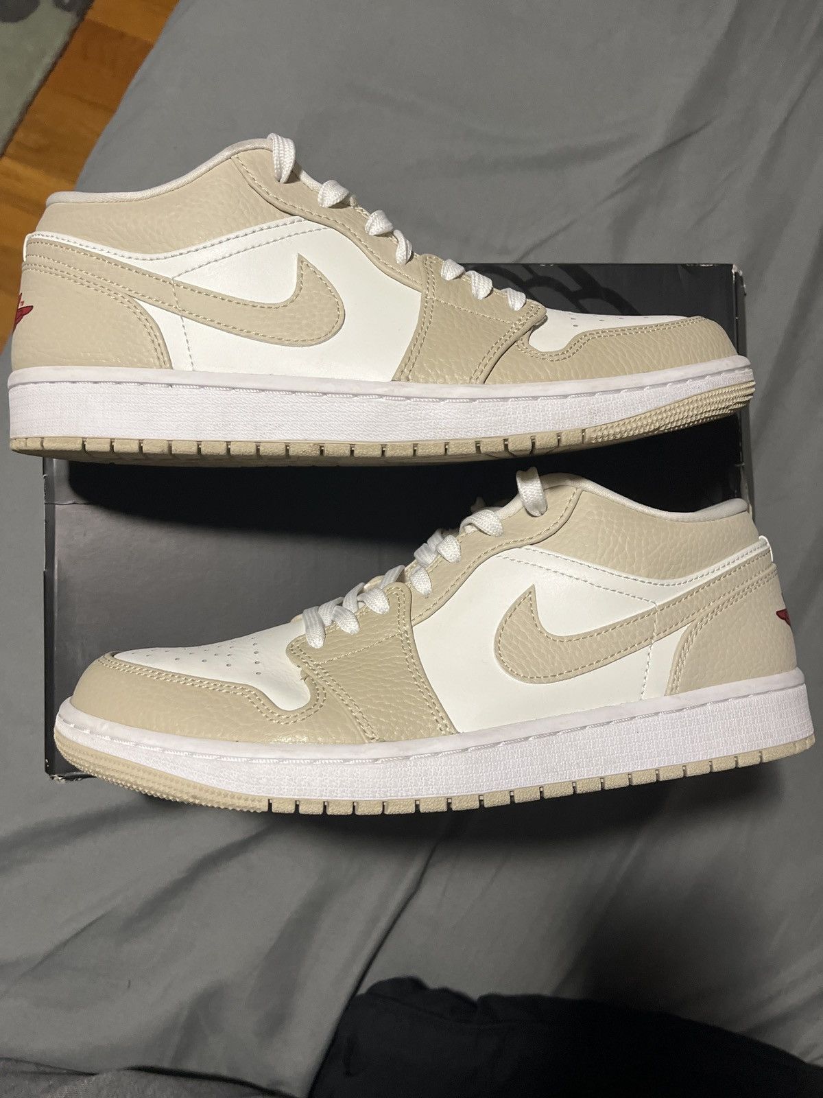 Jordan Brand Air jordan 1 low se - sail/Rattan-white-black | Grailed