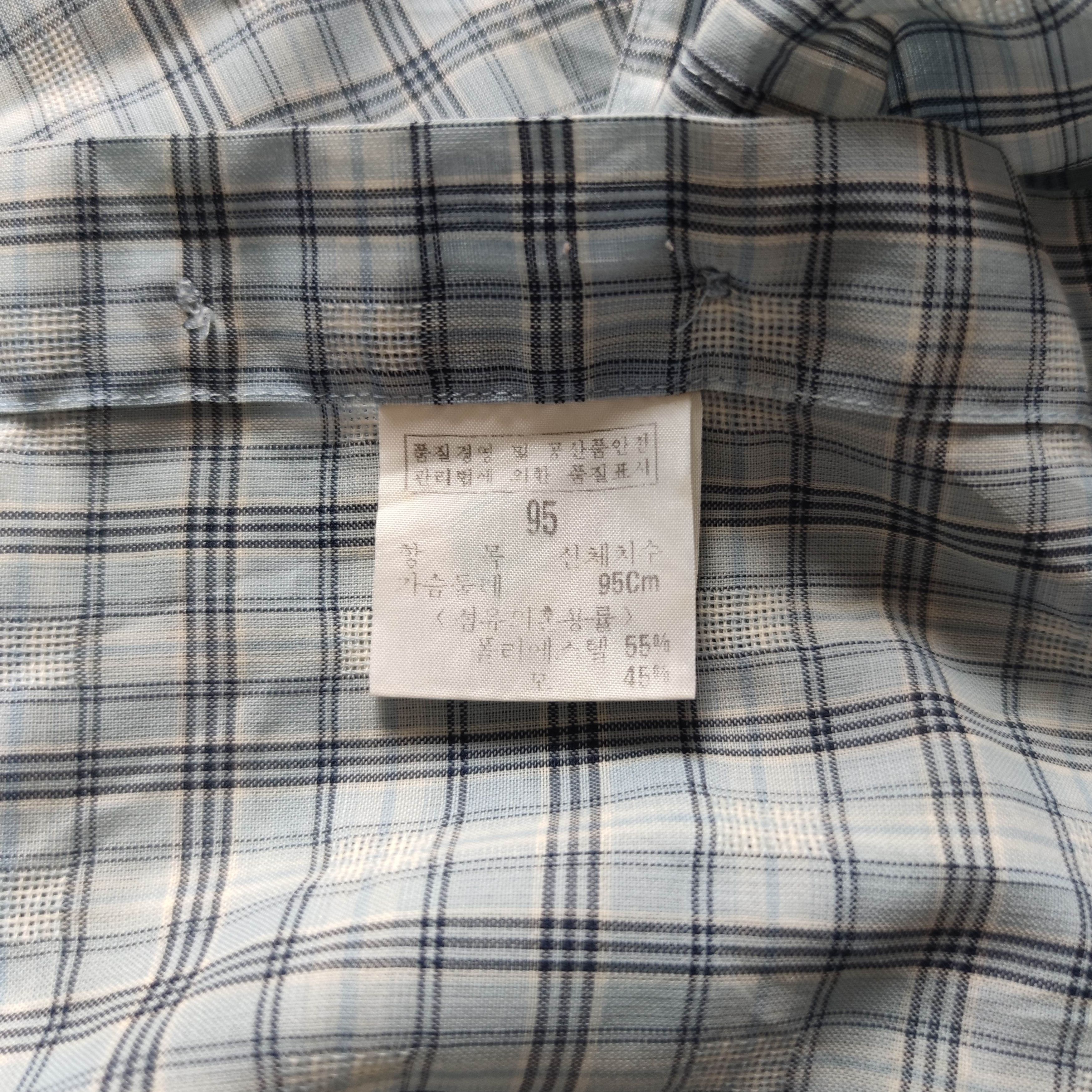 Yves Saint Laurent Vintage YSL Checkered Polyester Shirts Size US L / EU 52-54 / 3 - 5 Thumbnail