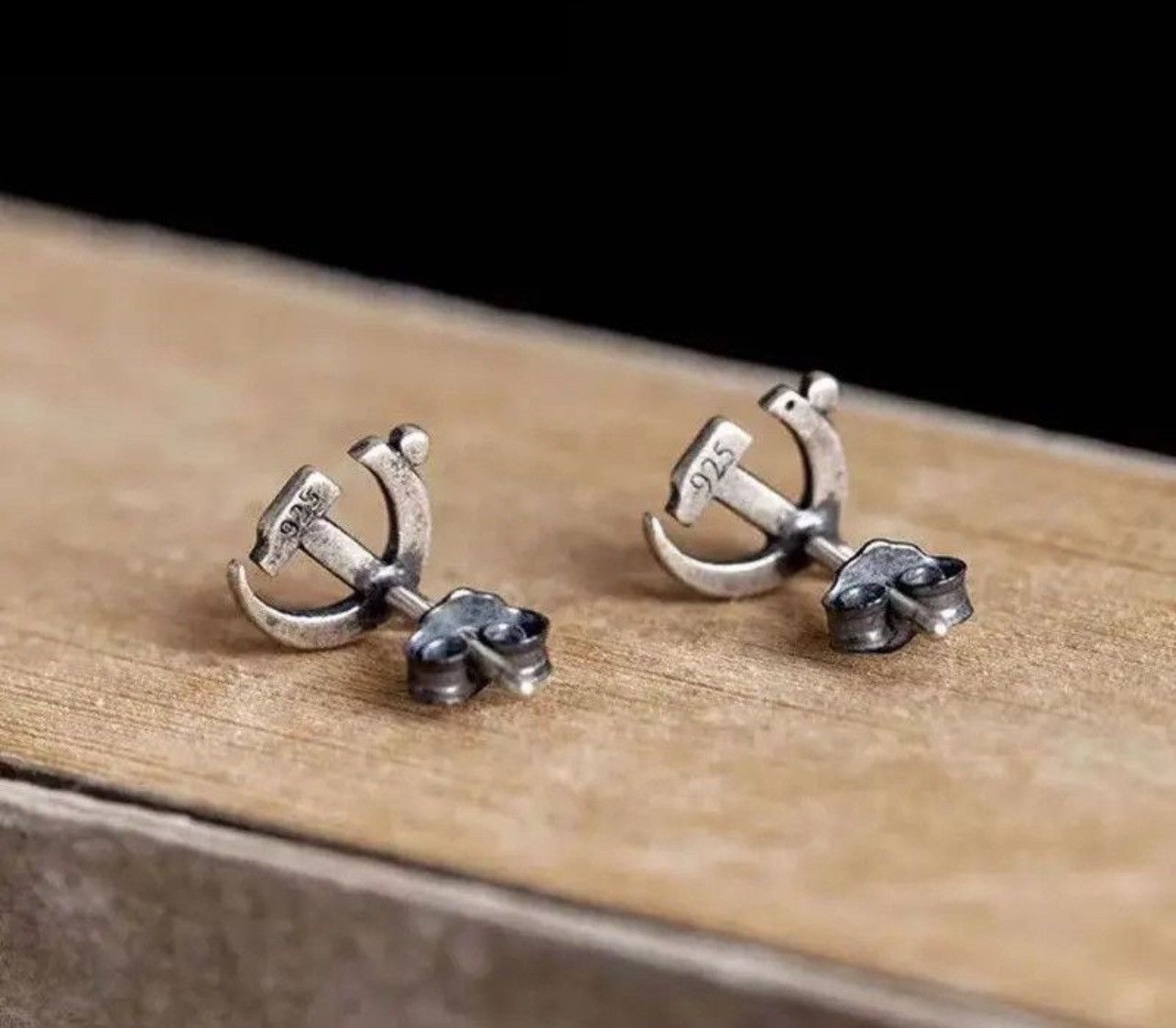 Japanese Brand × Jewelry × Vintage Sickle Hammer Earrings Size ONE SIZE - 5 Thumbnail