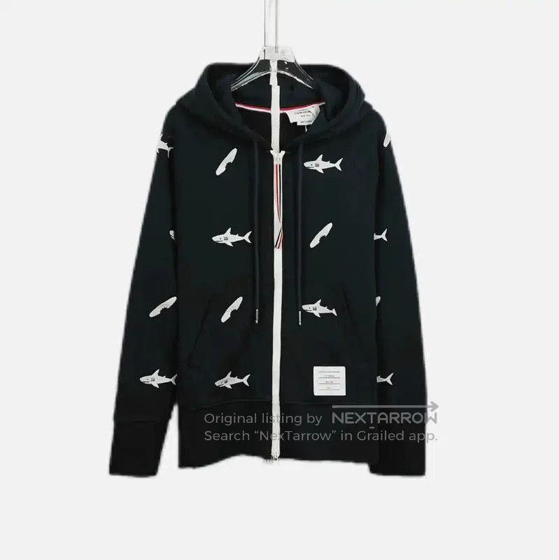 Thom Browne Thom Browne Black Cotton Long Sleeve Hoodie . Size M / US 6-8 / IT 42-44 - 1 Thumbnail