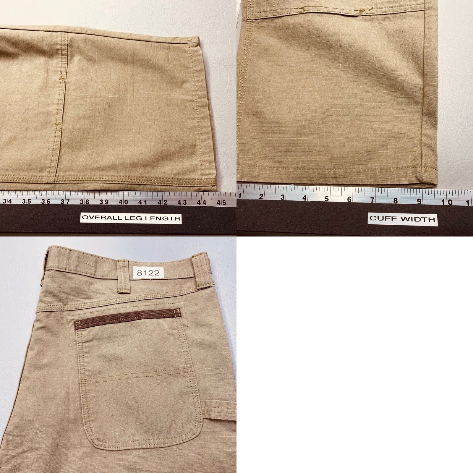 Wrangler WranglER Riggs Men 3W060BR Ripstop Rip Stop Cargo Work Pants 42x32 Bark 8122 Size US 42 / EU 58 - 9 Thumbnail