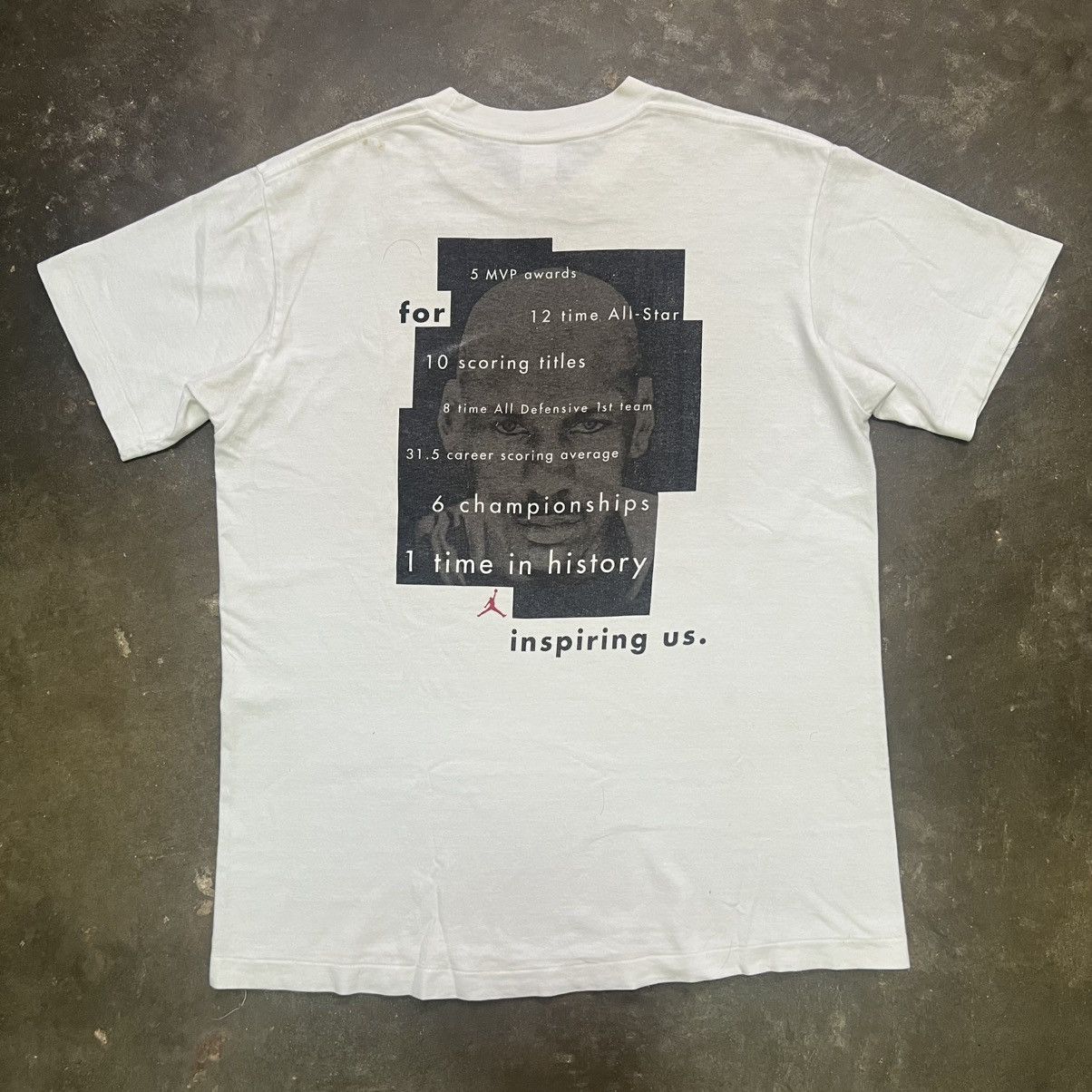 Nike Vintage Nike “Thanks Mike.” Michael Jordan Tribute Tee Size US L / EU 52-54 / 3 - 1 Thumbnail