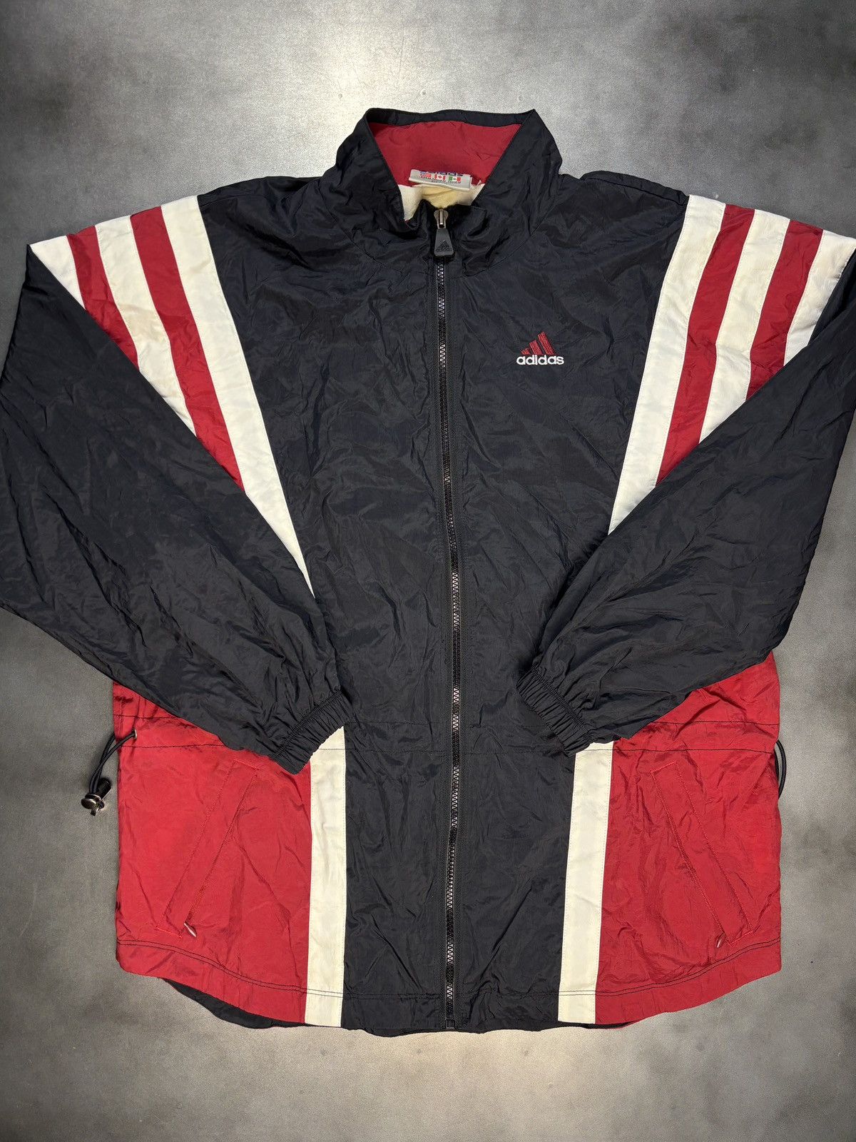Adidas × Vintage Vintage Adidas Windbreaker 1990s Adidas Nylon Sports Coat Size US M / EU 48-50 / 2 - 10 Thumbnail