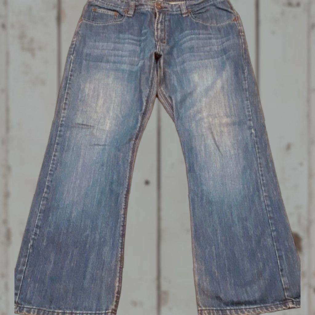Denime VINTAGE Flypaper Jeans Denim Bootcut 36x30 Men 36 Inseam 100% Cotton Blue Bootscut 4293 Size US 36 / EU 52 - 1 Thumbnail