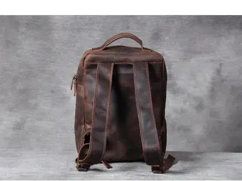 Genuine Leather Vintage Genuine Leather Backpack Men Size ONE SIZE - 3 Thumbnail