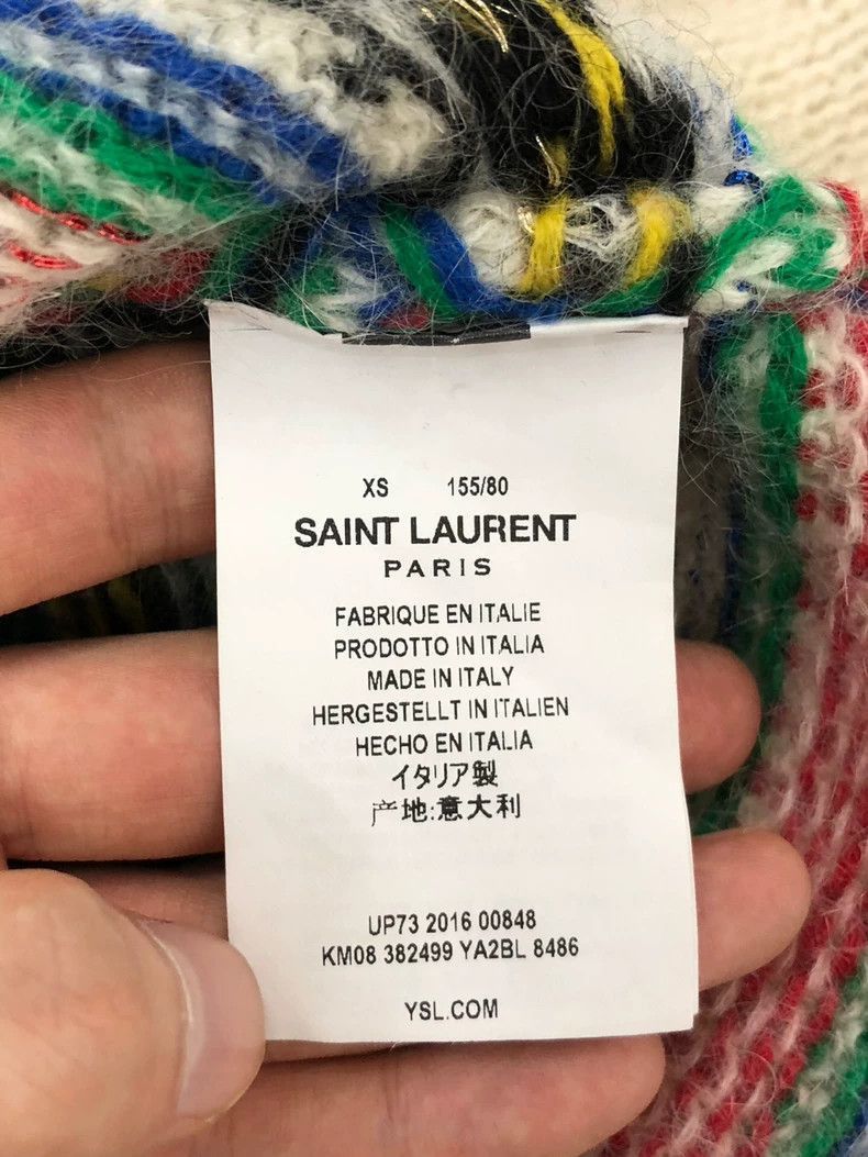 Saint Laurent Paris saint laurent colorful knit cardigan xs-2507 Size US XS / EU 42 / 0 - 4 Thumbnail