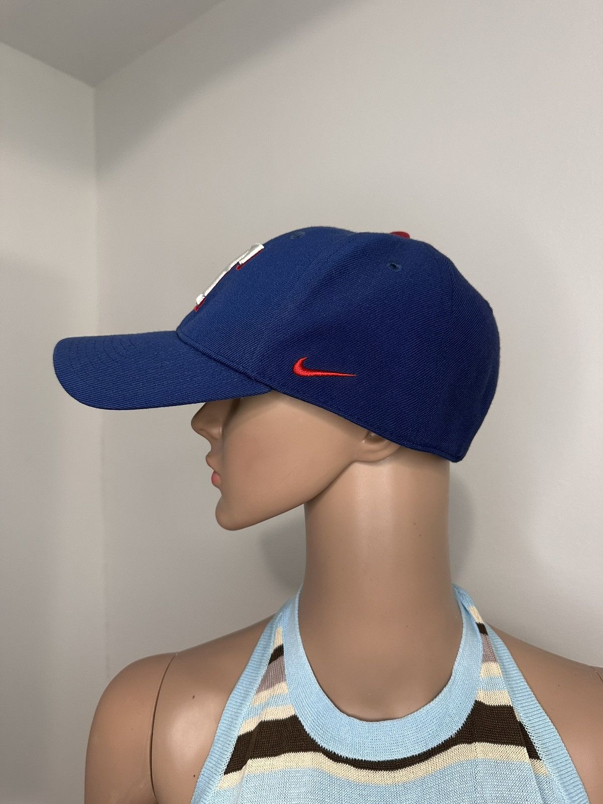 Nike Texas Rangers Cap Strap Back MLB Baseball Logo Nike Legacy91 Size ONE SIZE - 2 Thumbnail