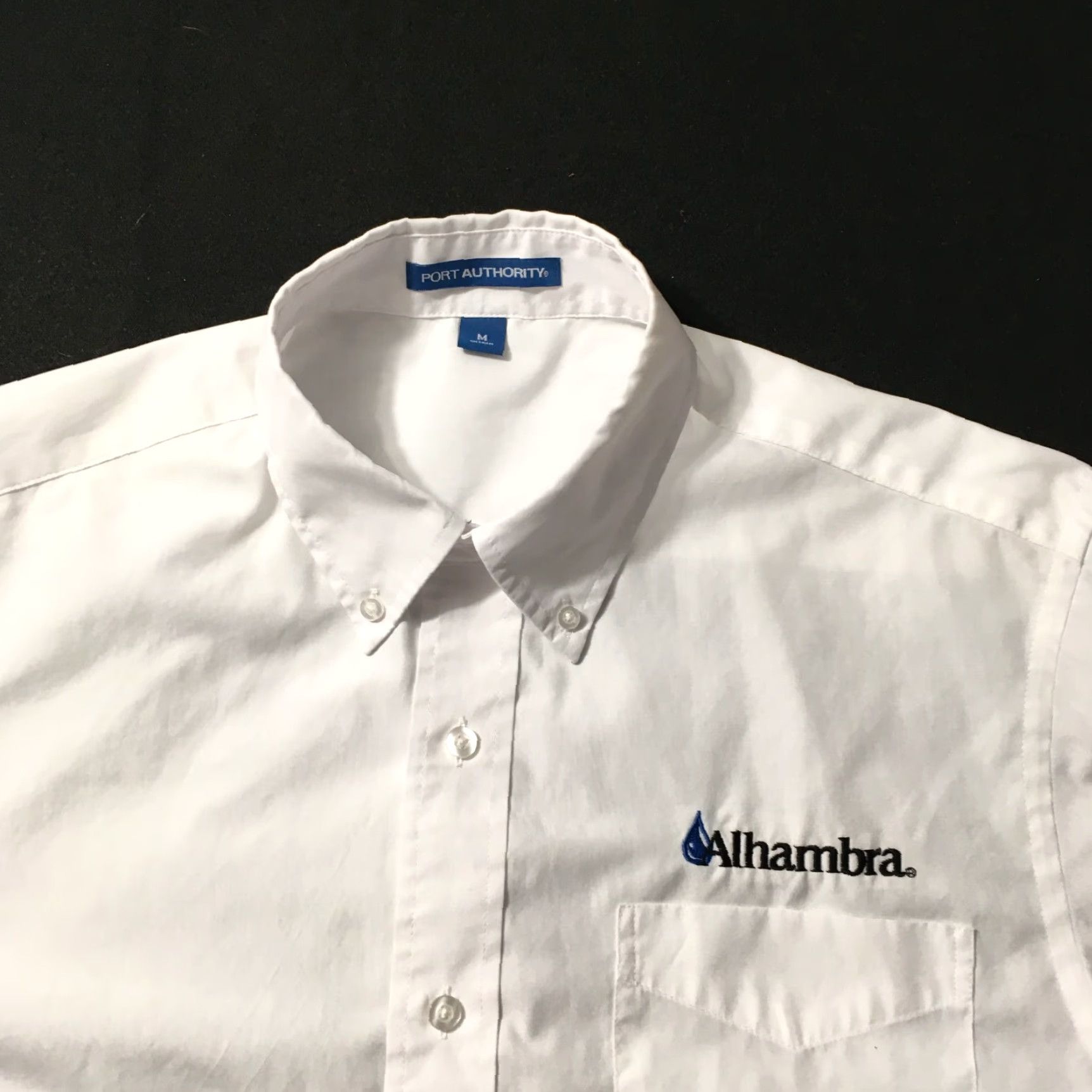 Port Authority Port Authority White Button-Up Long Sleeve Collared Shirt Mens MEDIUM ALHAMBRA Size US M / EU 48-50 / 2 - 2 Thumbnail
