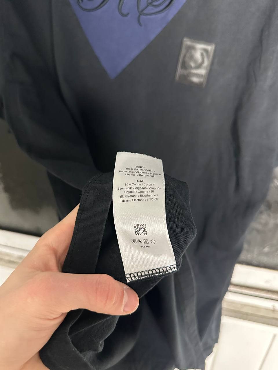 Fred Perry × Raf Simons Raf Simons X Fred Perry Black Raglan Sleeve T-shirt Size US XL / EU 56 / 4 - 6 Thumbnail