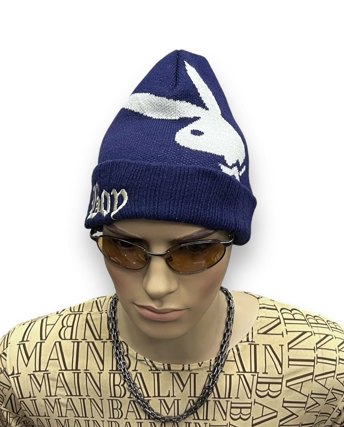 FYE 90’s PLAYBOY Classis Script Spell-Out Big Bunny Beanie💥