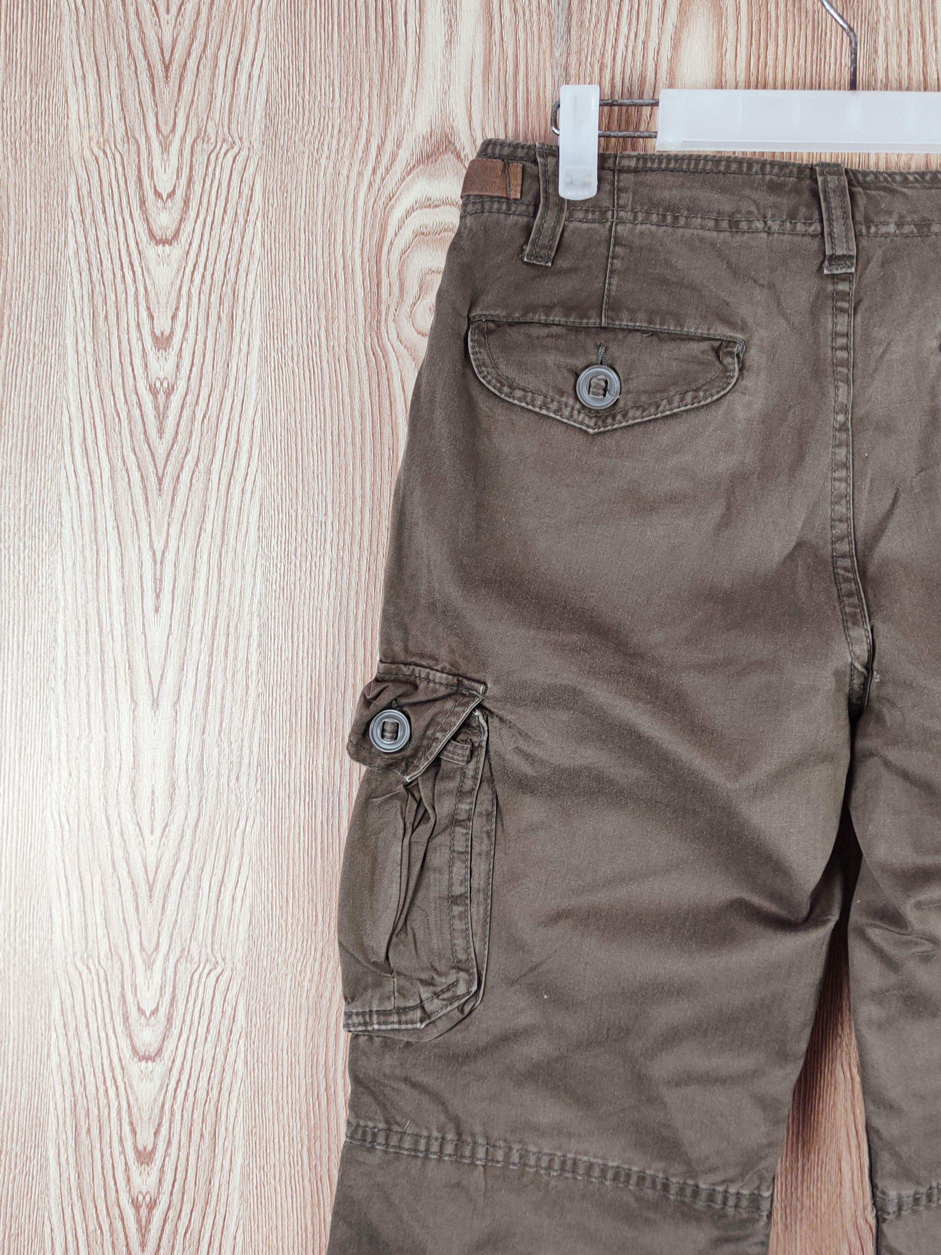 Japanese Brand Back Number Dark Brown Multipocket Cargo Pants #W833 Size US 28 / EU 44 - 8 Thumbnail