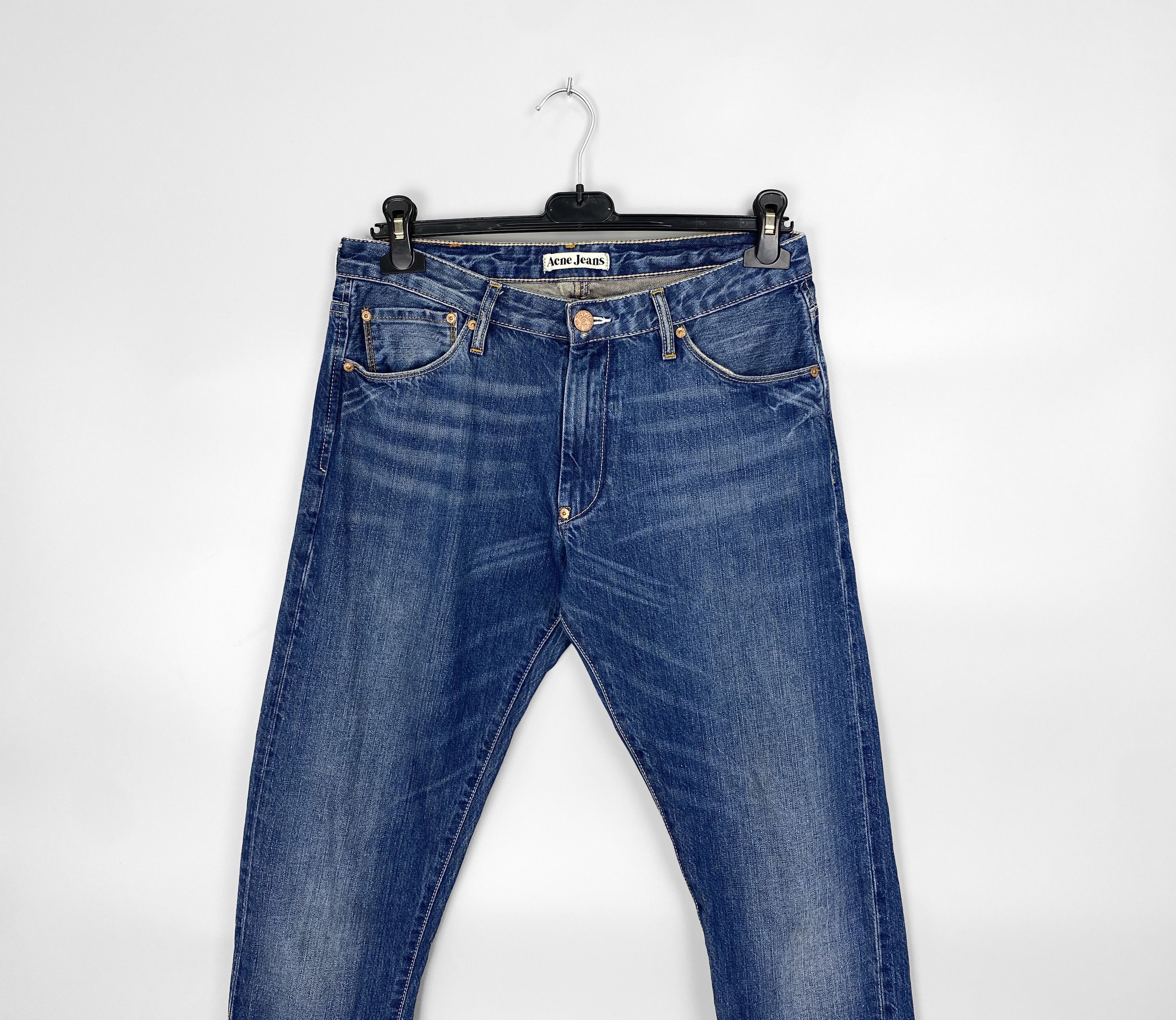 Acne Studios Acne Jeans Hug Lost Denim Jeans Leather Patch W28 L34 Size US 28 / EU 44 - 2 Thumbnail