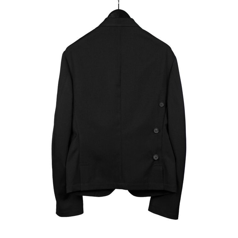 Yohji Yamamoto Yohji Yamamoto Pour Homme - Double Front end round curve JKT Size US M / EU 48-50 / 2 - 4 Thumbnail