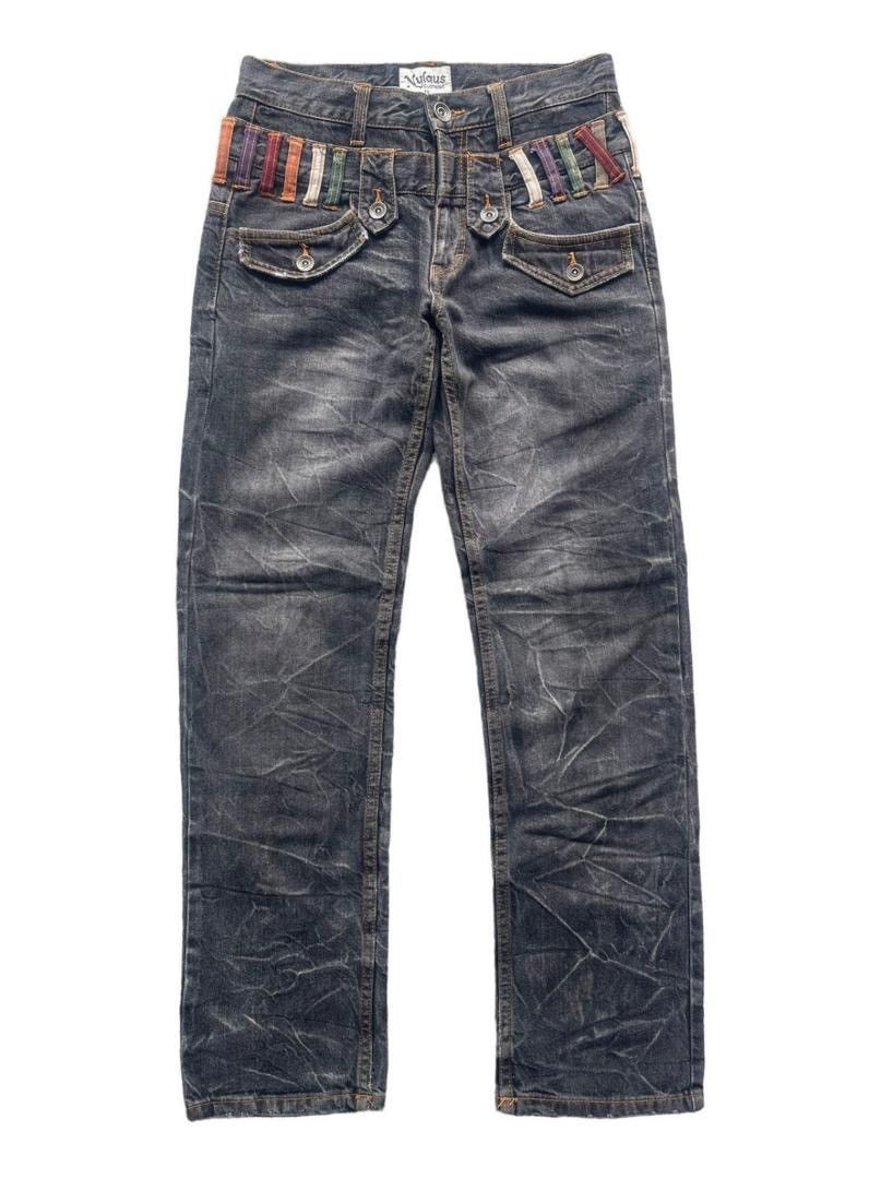 Japanese Brand Japanese Brand Nylaus Double Waist Straight Cut Jeans Size US 30 / EU 46 - 1 Thumbnail