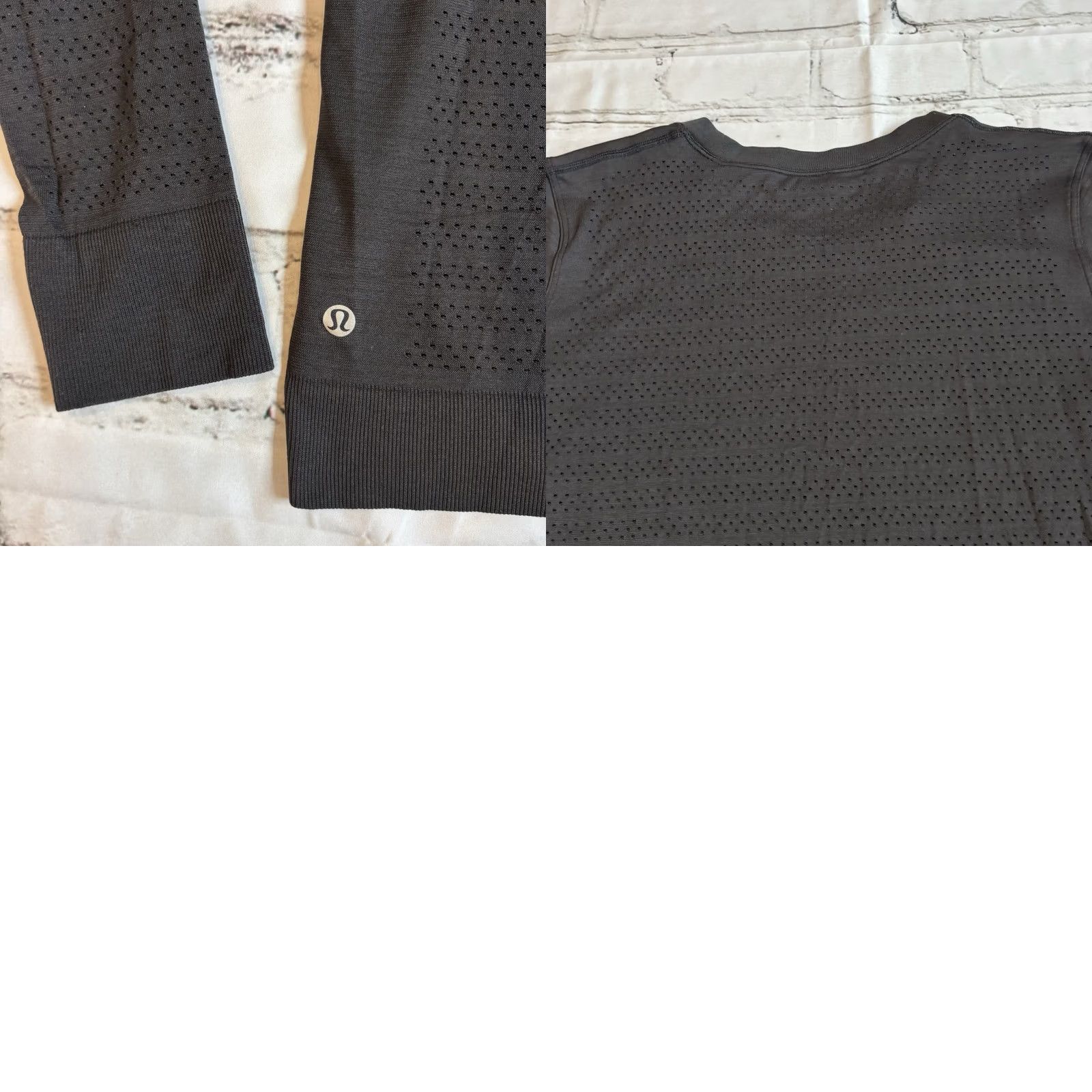 Lululemon Womens Lululemon Breeze By Long Sleeve Perforated Shirt Black sz Large Size L / US 10 / IT 46 - 8 Thumbnail