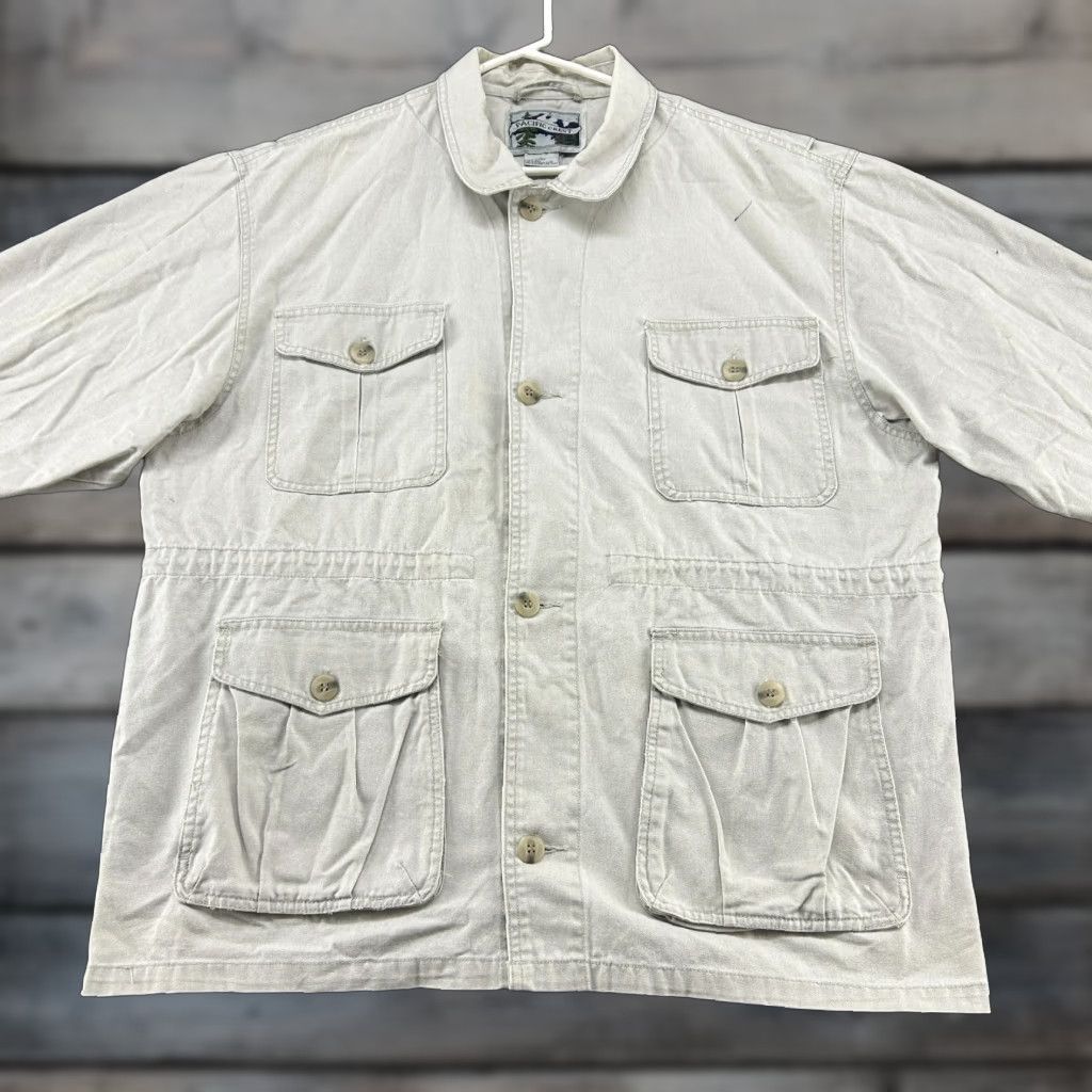 Vintage VINTAGE Pacific Crest Jacket Mens L Beige Cotton Canvas Chore Barn Coat 90s Y2K Size US L / EU 52-54 / 3 - 1 Thumbnail