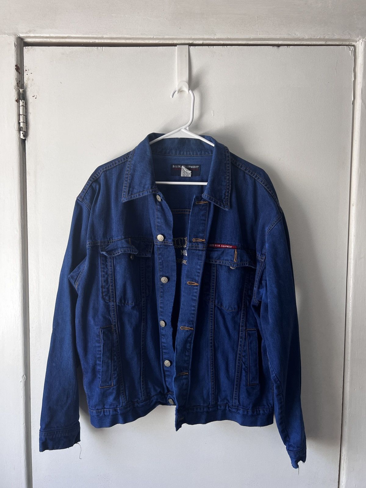 B.U.M Equipment Vintage B.U.M. Equipment Blue Denim Jacket Size US M / EU 48-50 / 2 - 1 Thumbnail